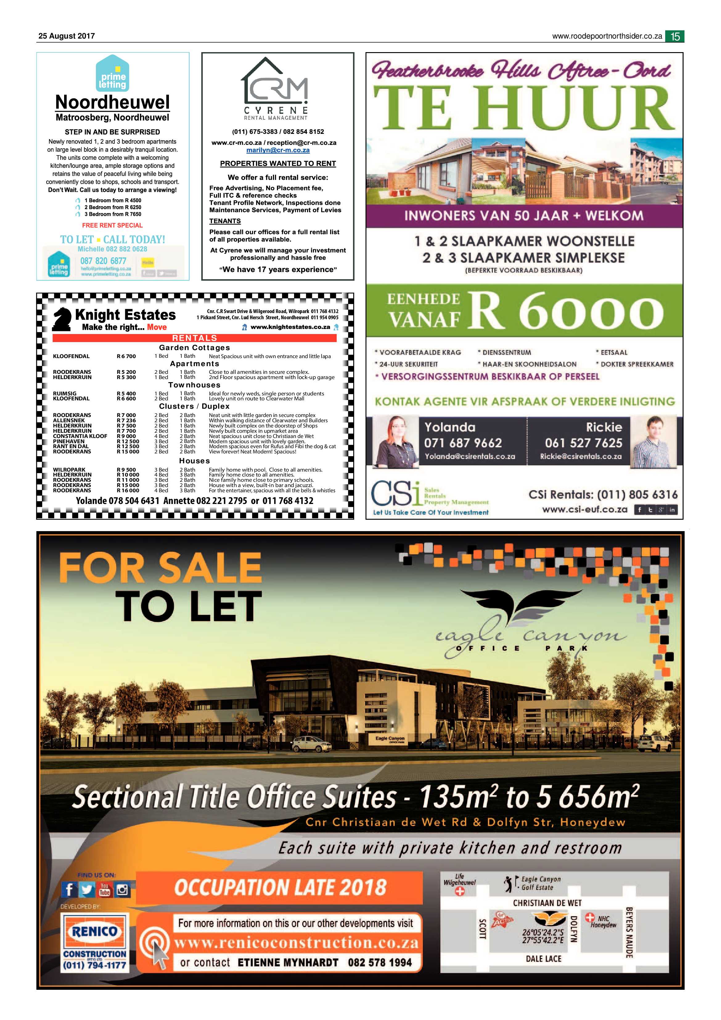 Roodepoort Northsider 25 August 2017 page 15