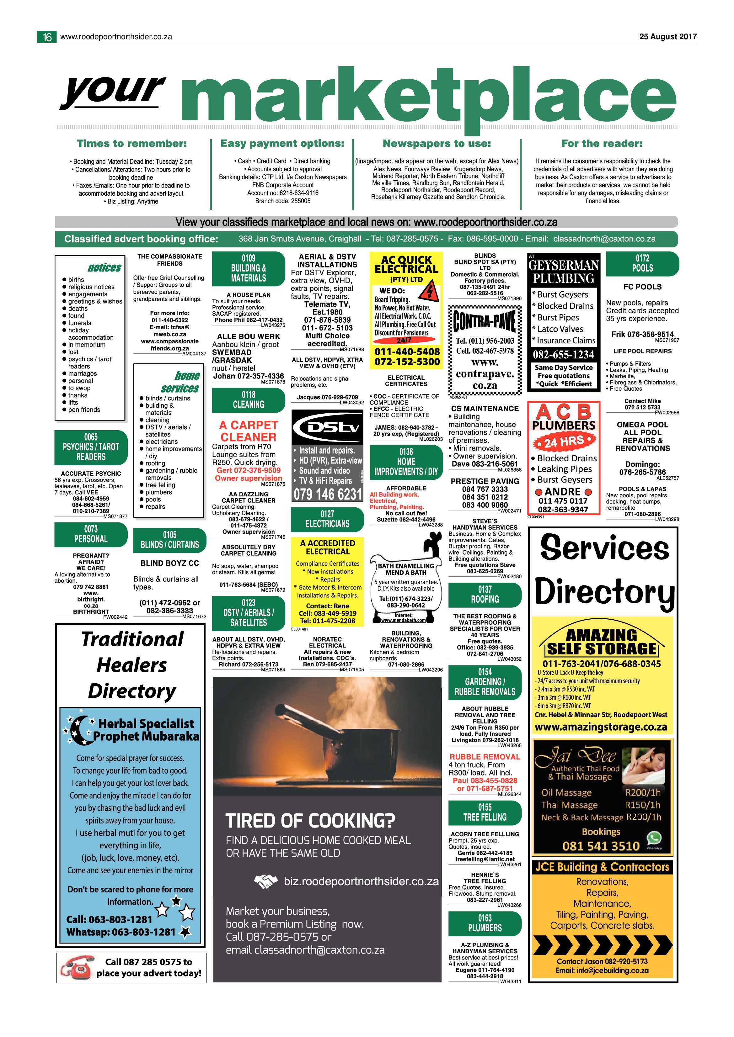 Roodepoort Northsider 25 August 2017 page 16