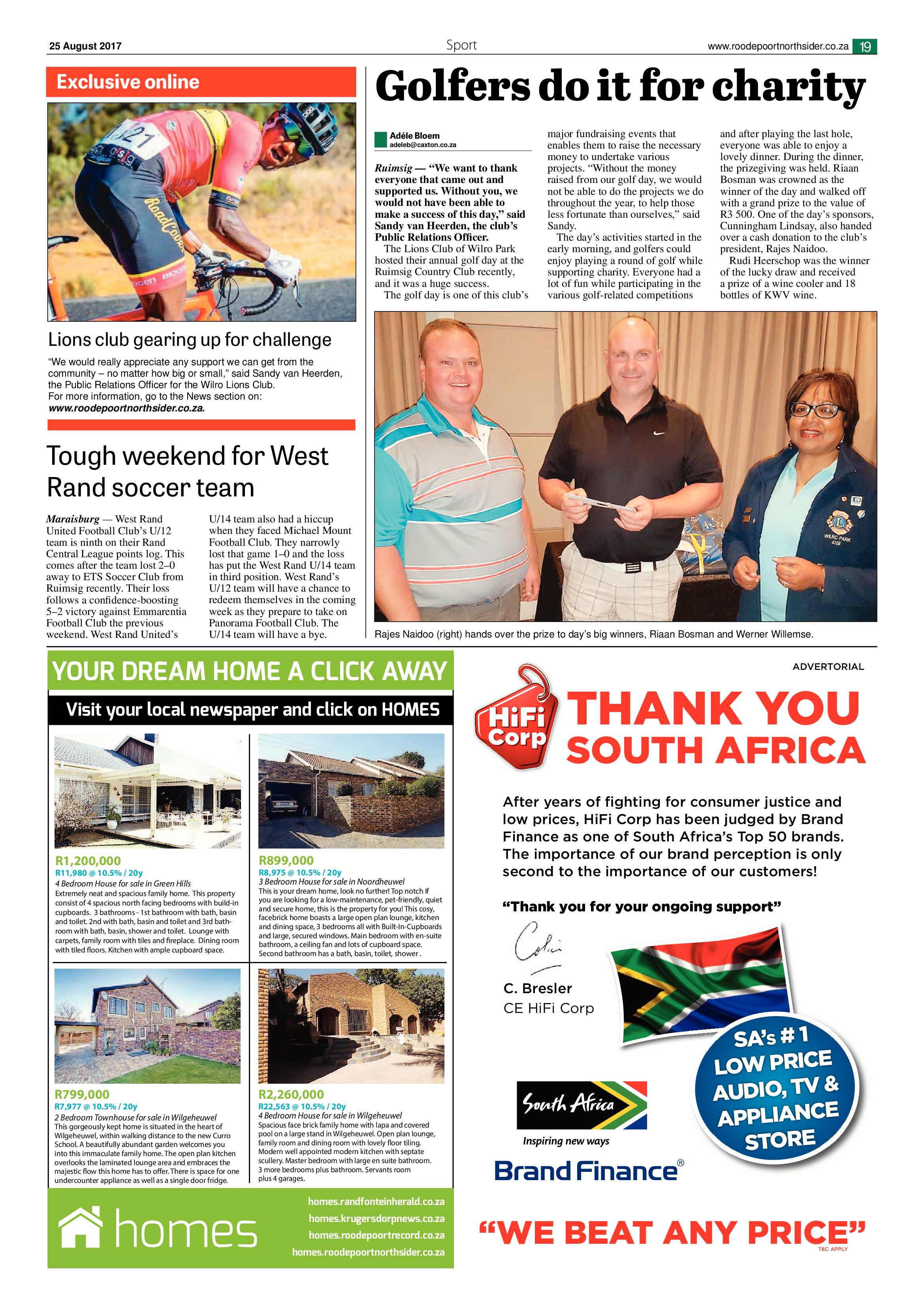 Roodepoort Northsider 25 August 2017 page 19