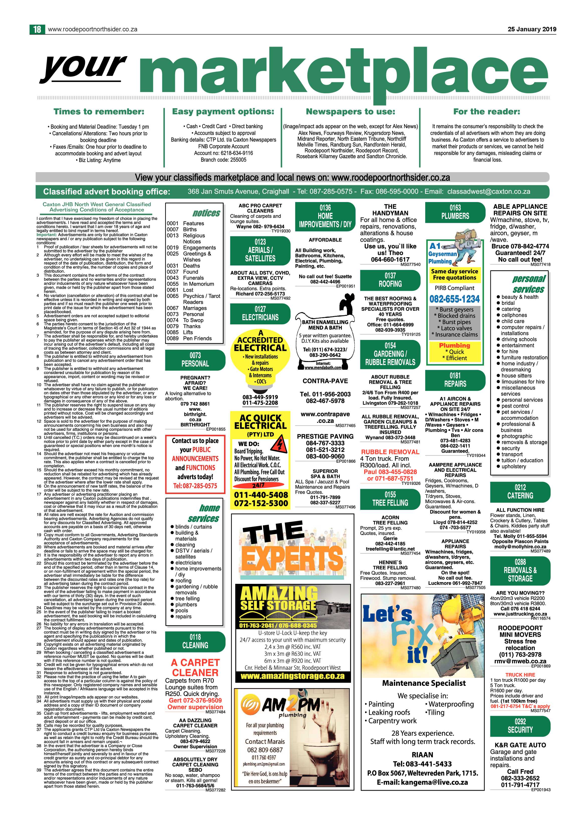 Roodepoort Northsider 25 January 2019 page 18