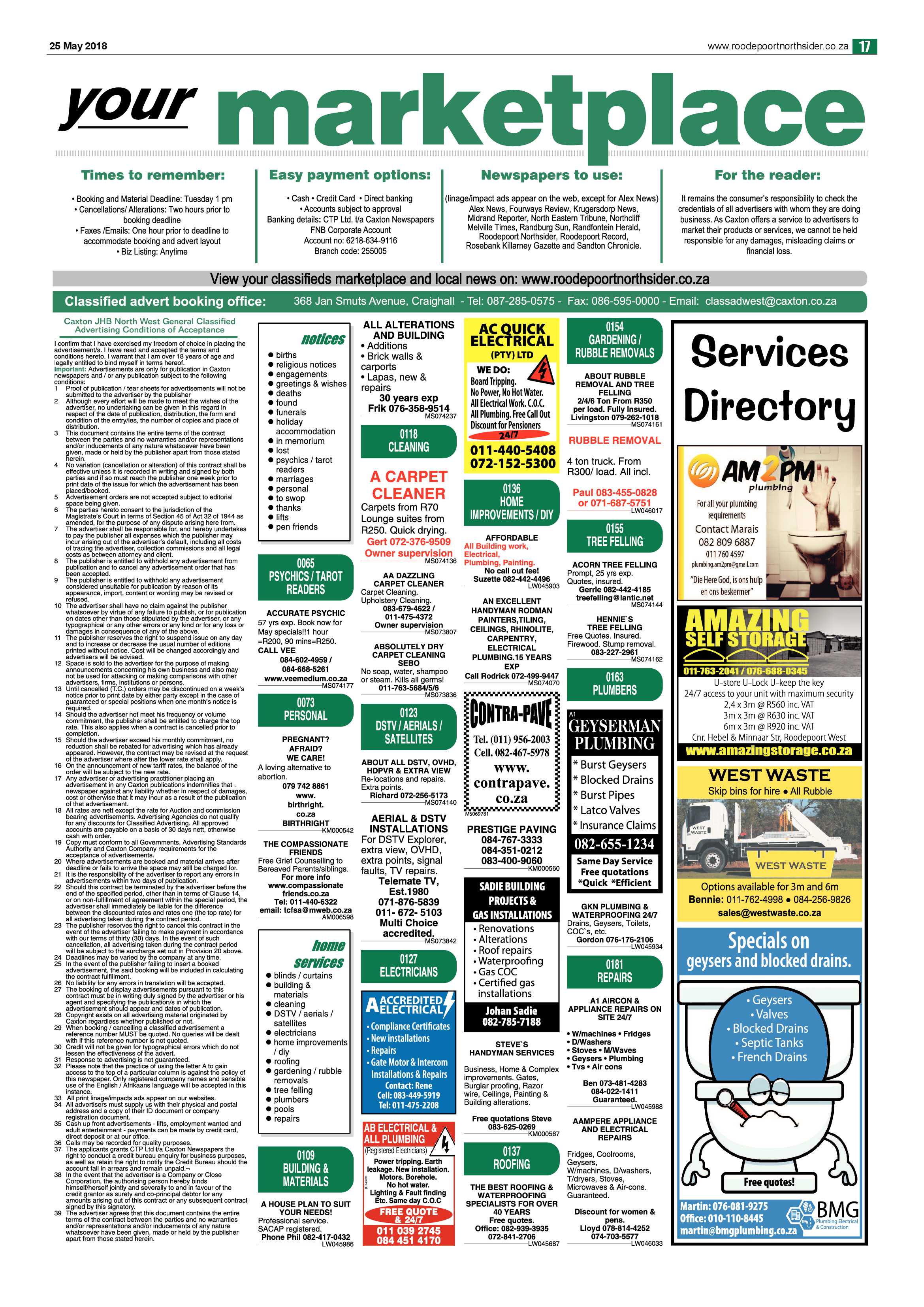 Roodepoort Northsider 25 May 2018 page 17