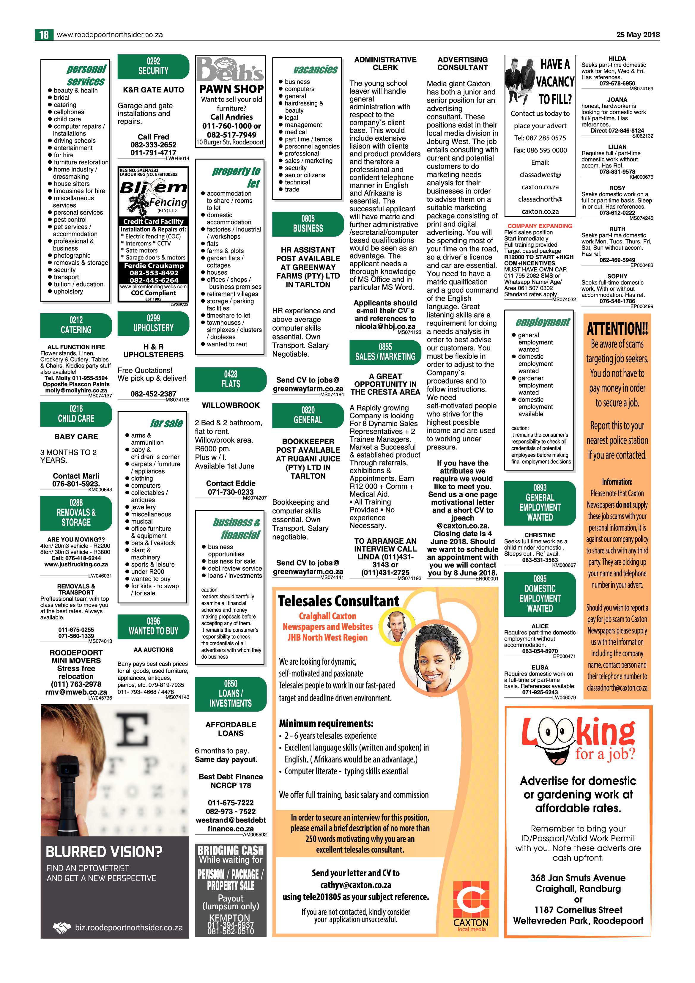 Roodepoort Northsider 25 May 2018 page 18