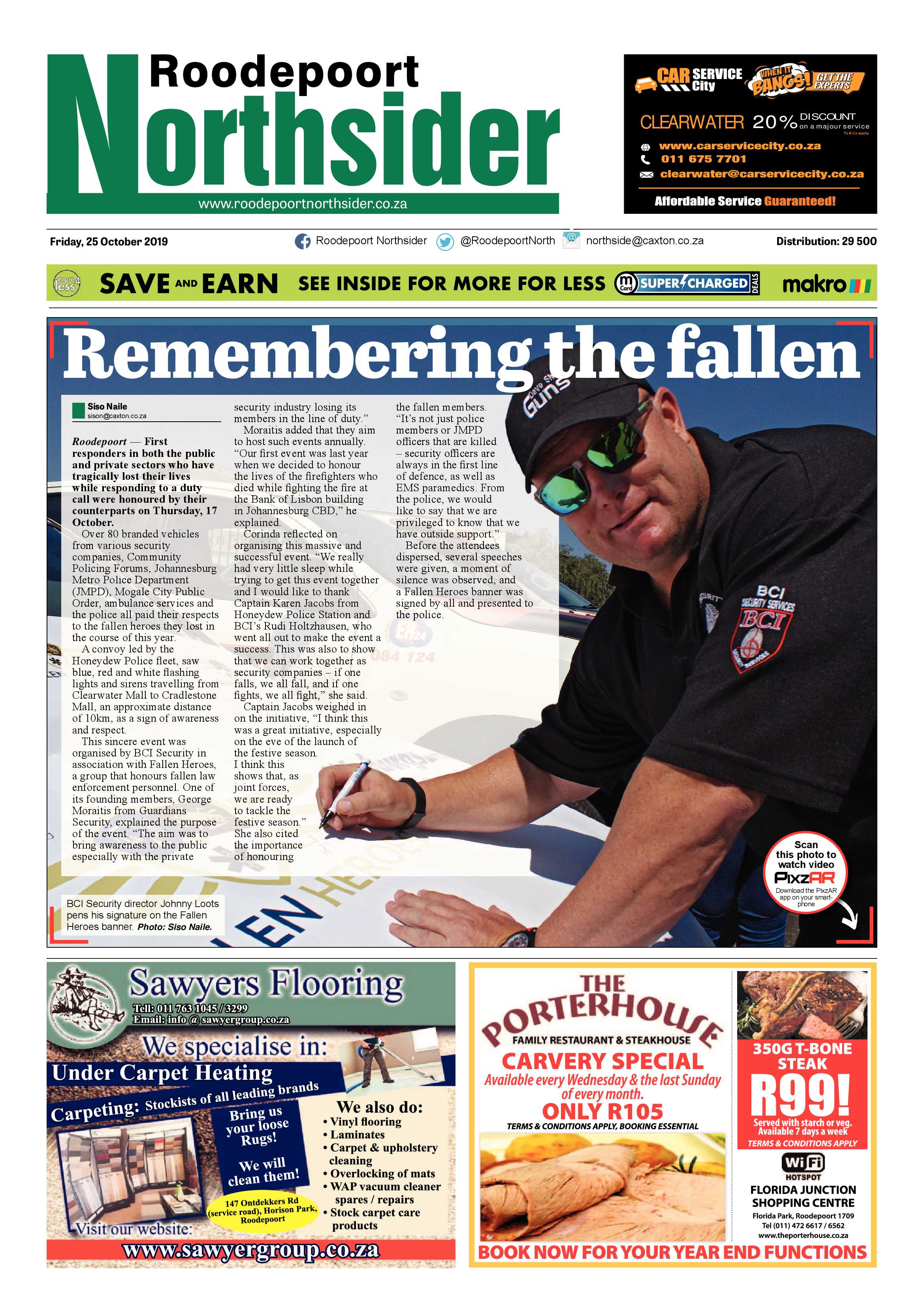 Roodepoort Northsider 25 October 2019 page 1