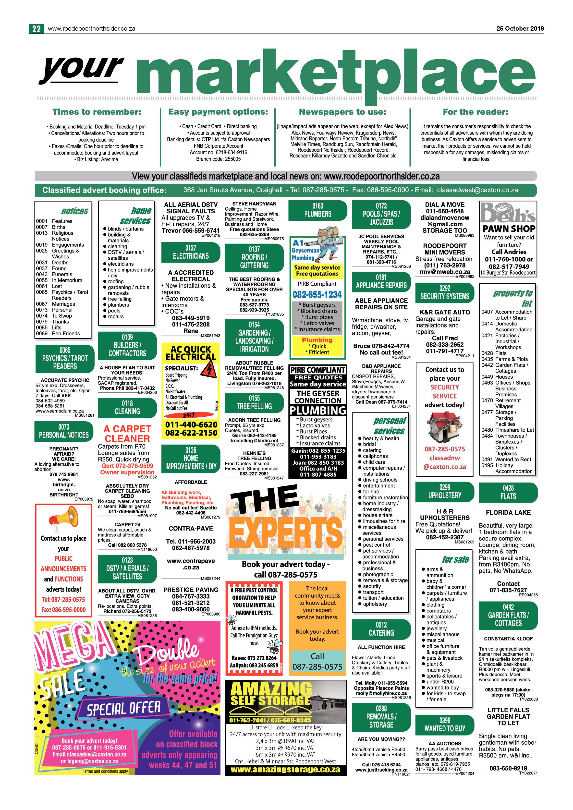 Roodepoort Northsider 25 October 2019 page 22