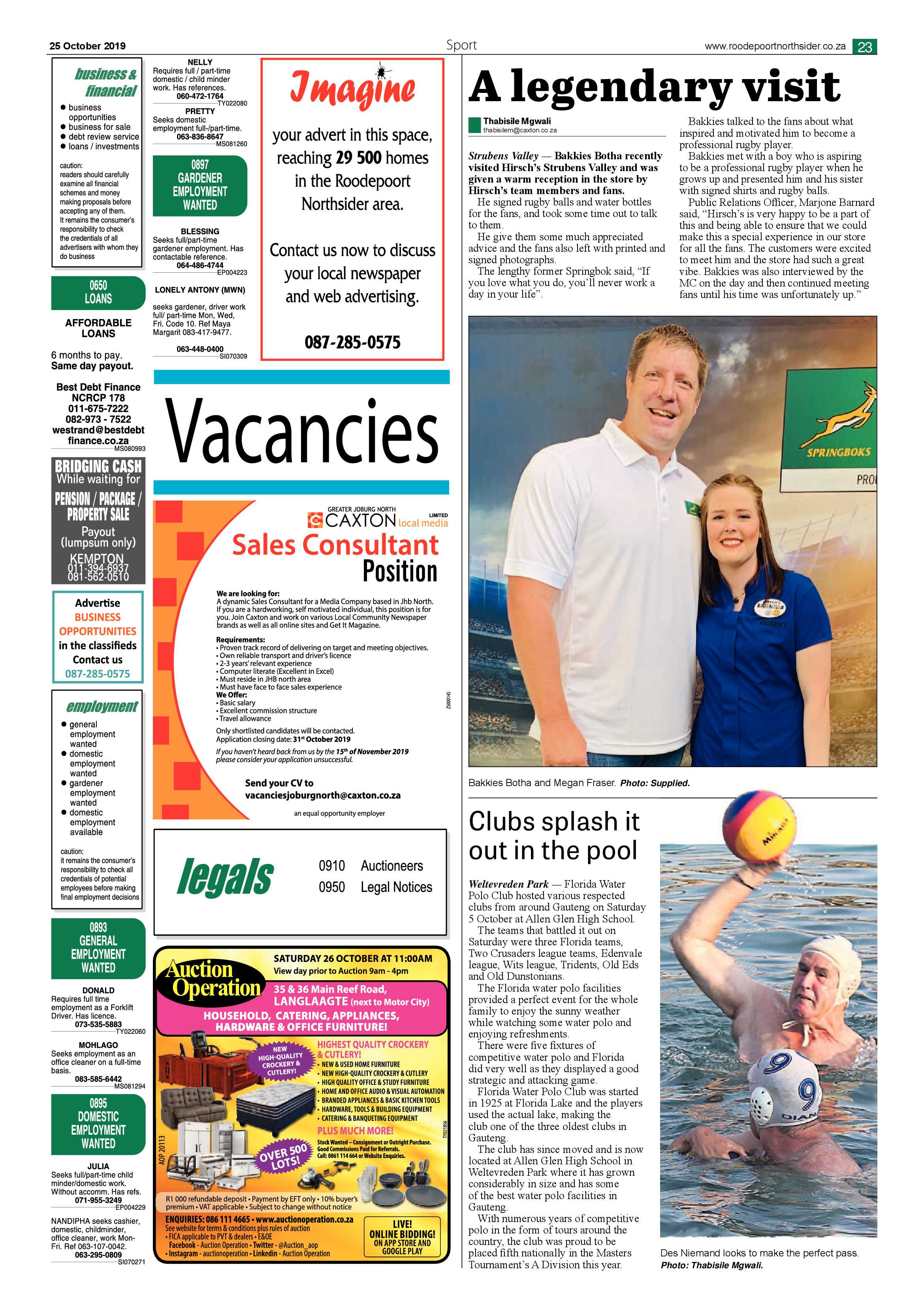 Roodepoort Northsider 25 October 2019 page 23