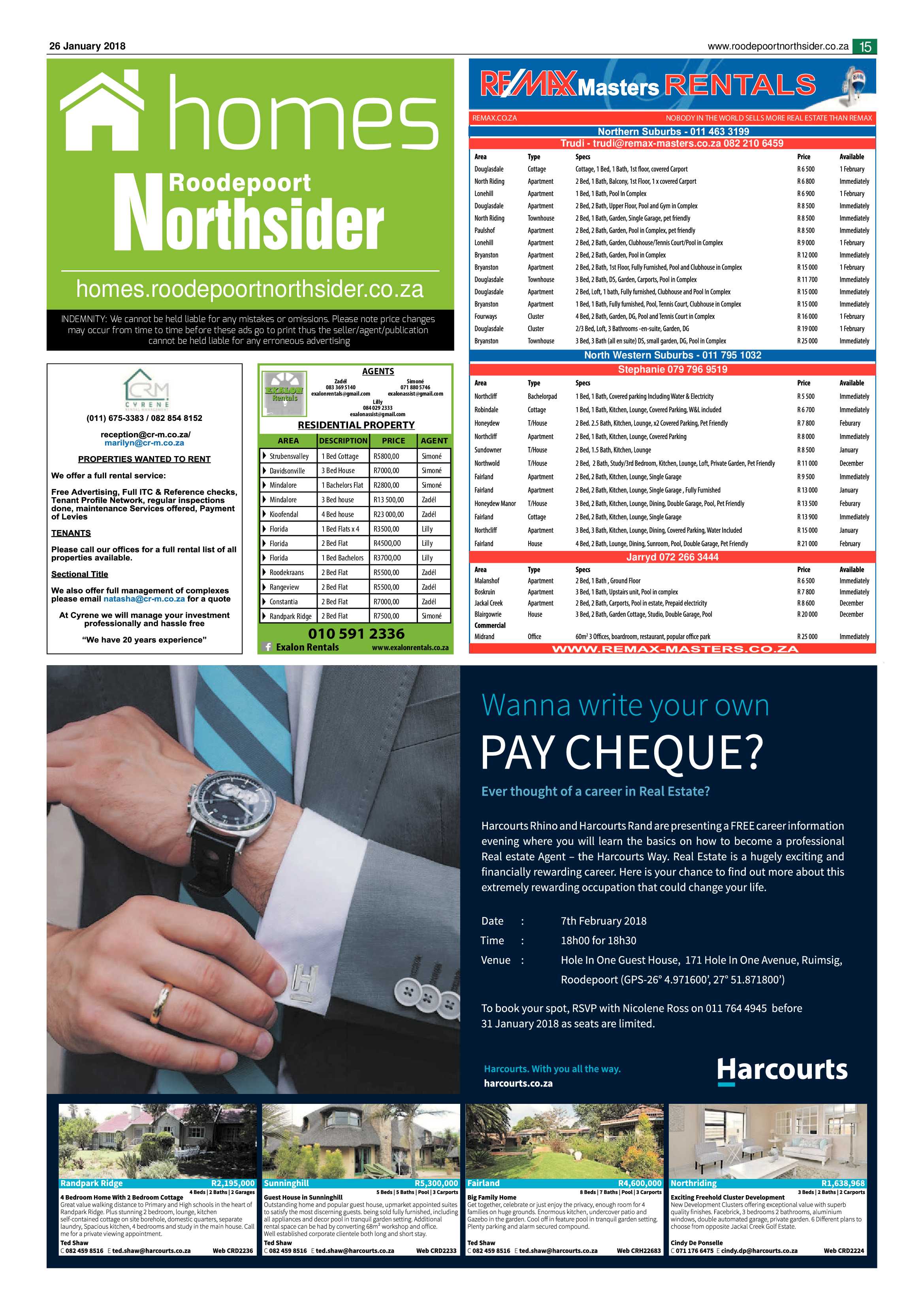 Roodepoort Northsider 26 January 2018 page 15