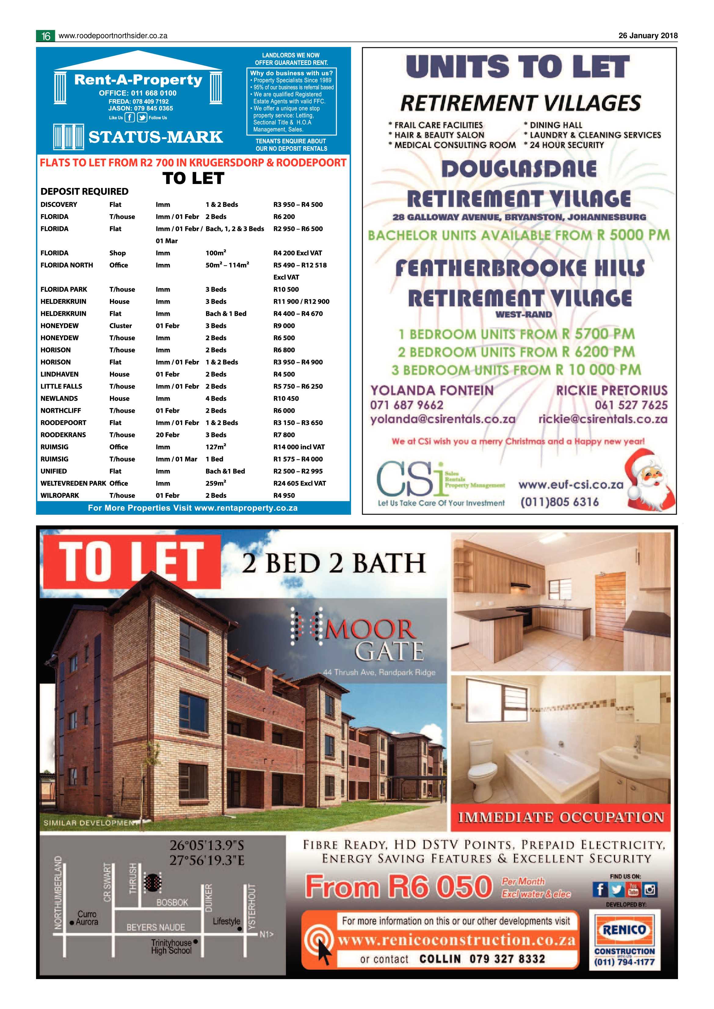 Roodepoort Northsider 26 January 2018 page 16