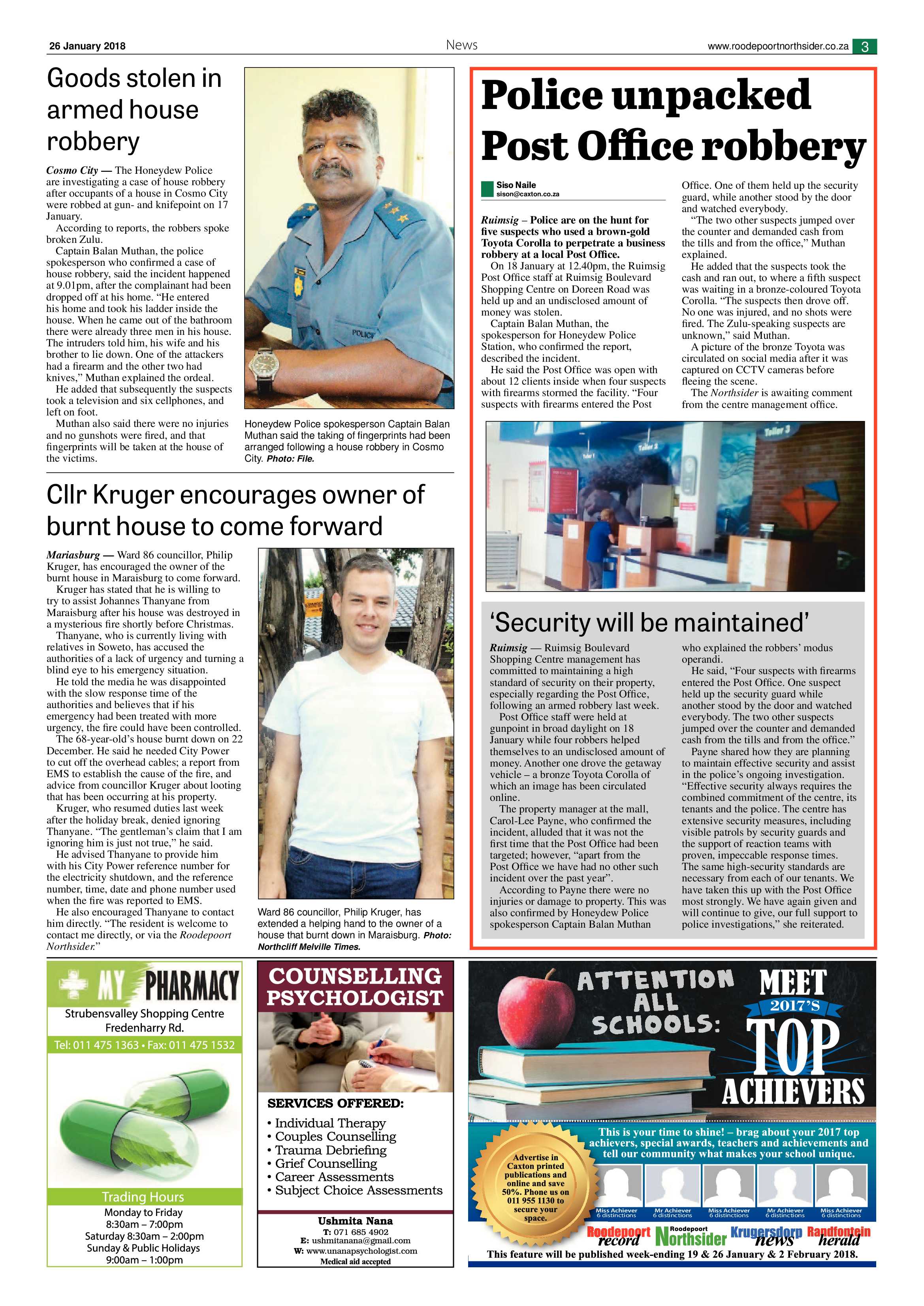 Roodepoort Northsider 26 January 2018 page 3