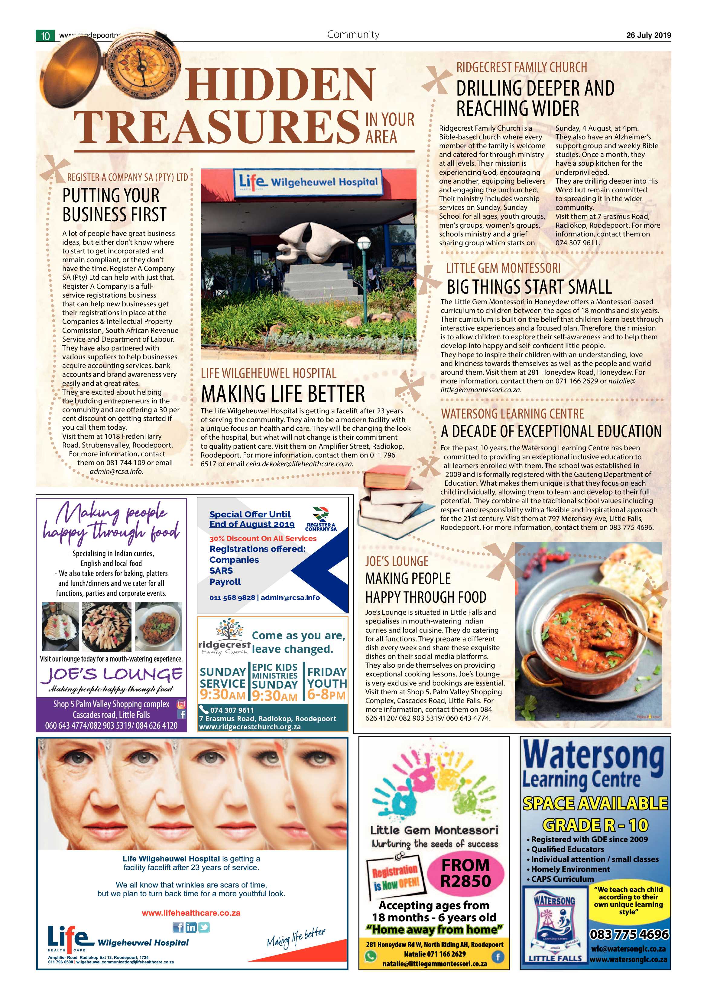 Roodepoort Northsider 26 July 2019 page 10