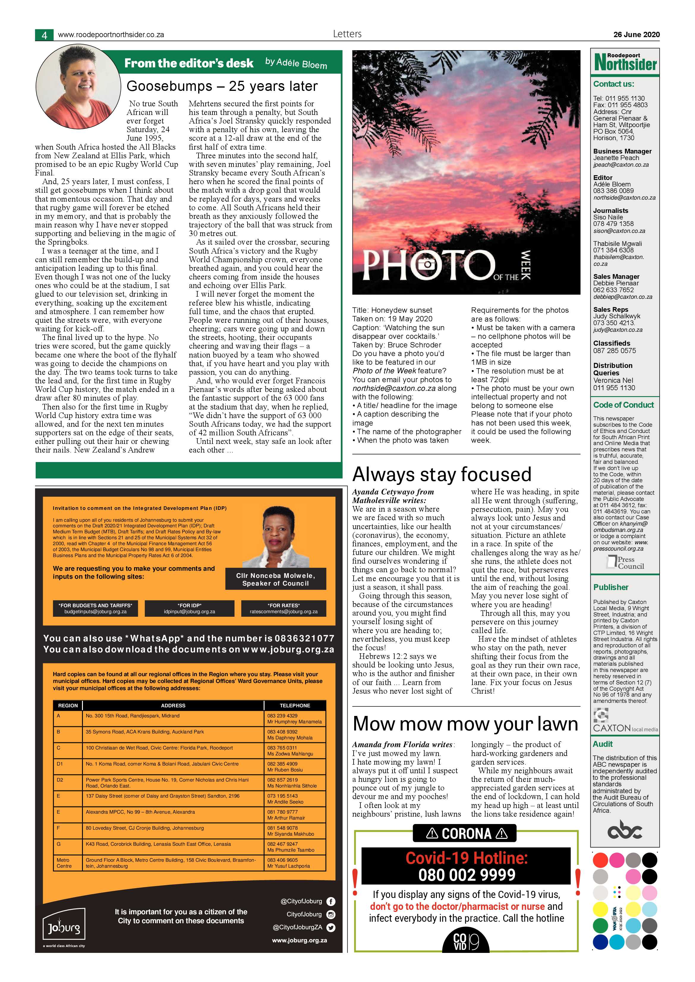 Roodepoort Northsider 26 June 2020 page 4