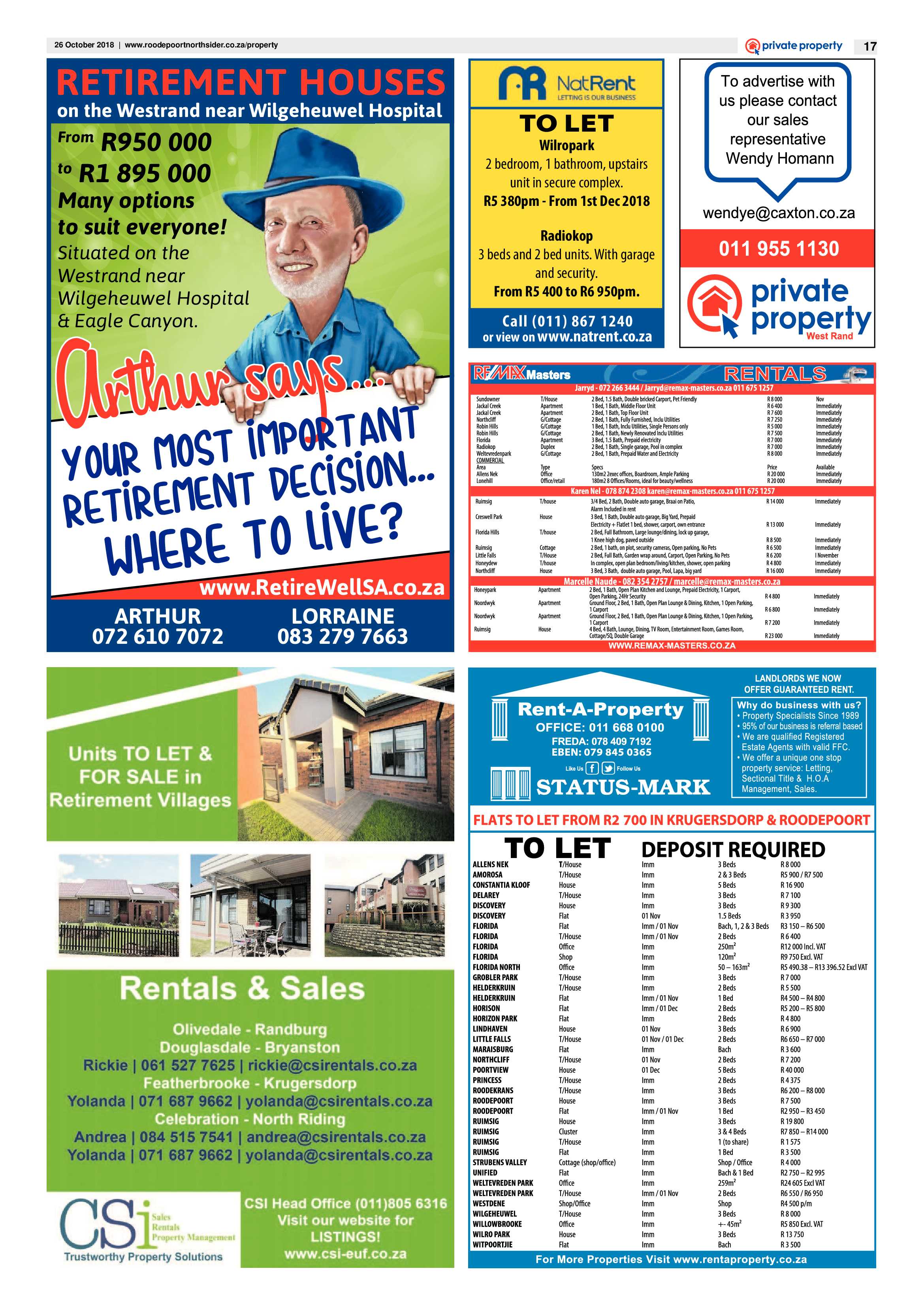 Roodepoort Northsider 26 October 2018 page 17