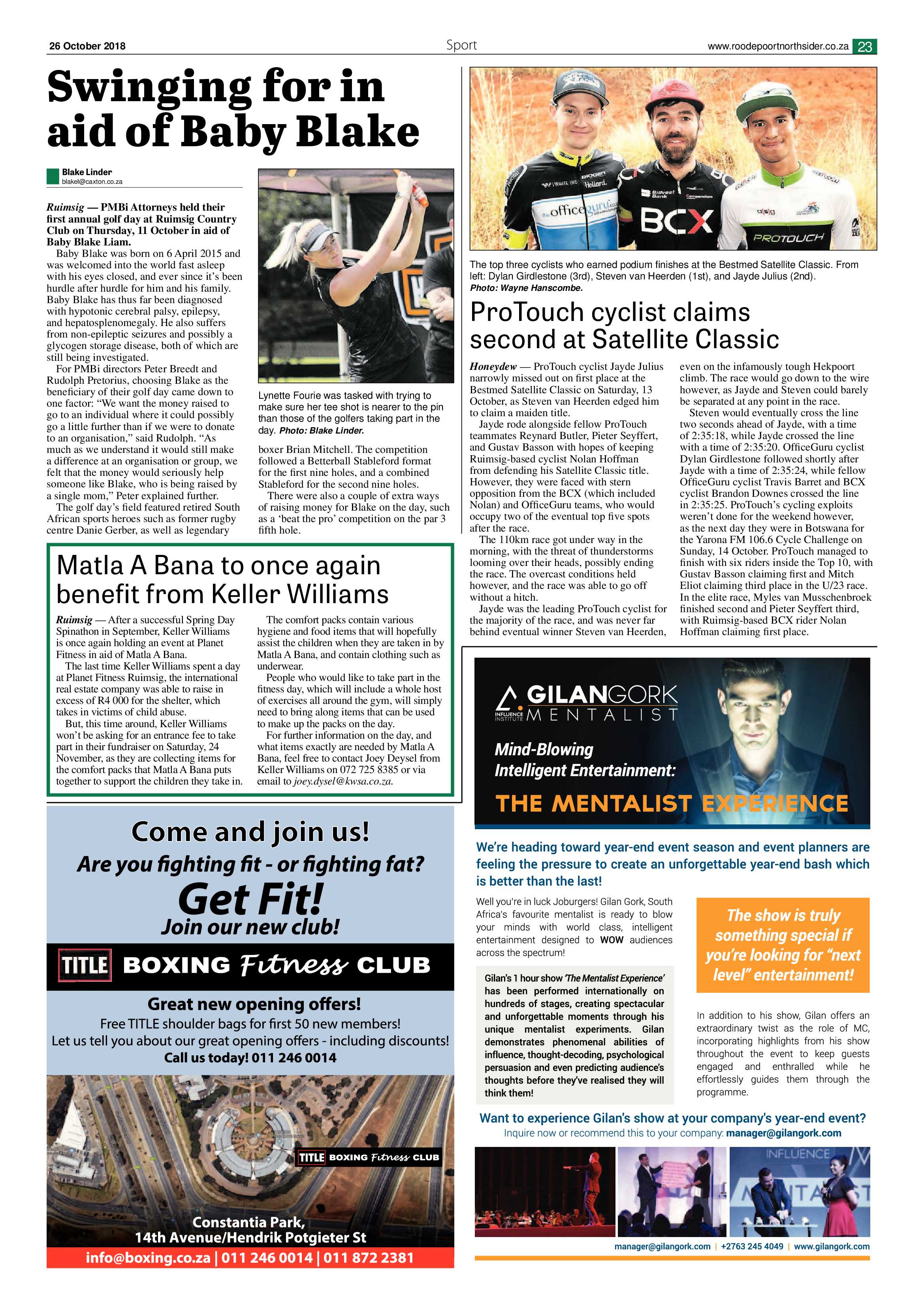 Roodepoort Northsider 26 October 2018 page 23