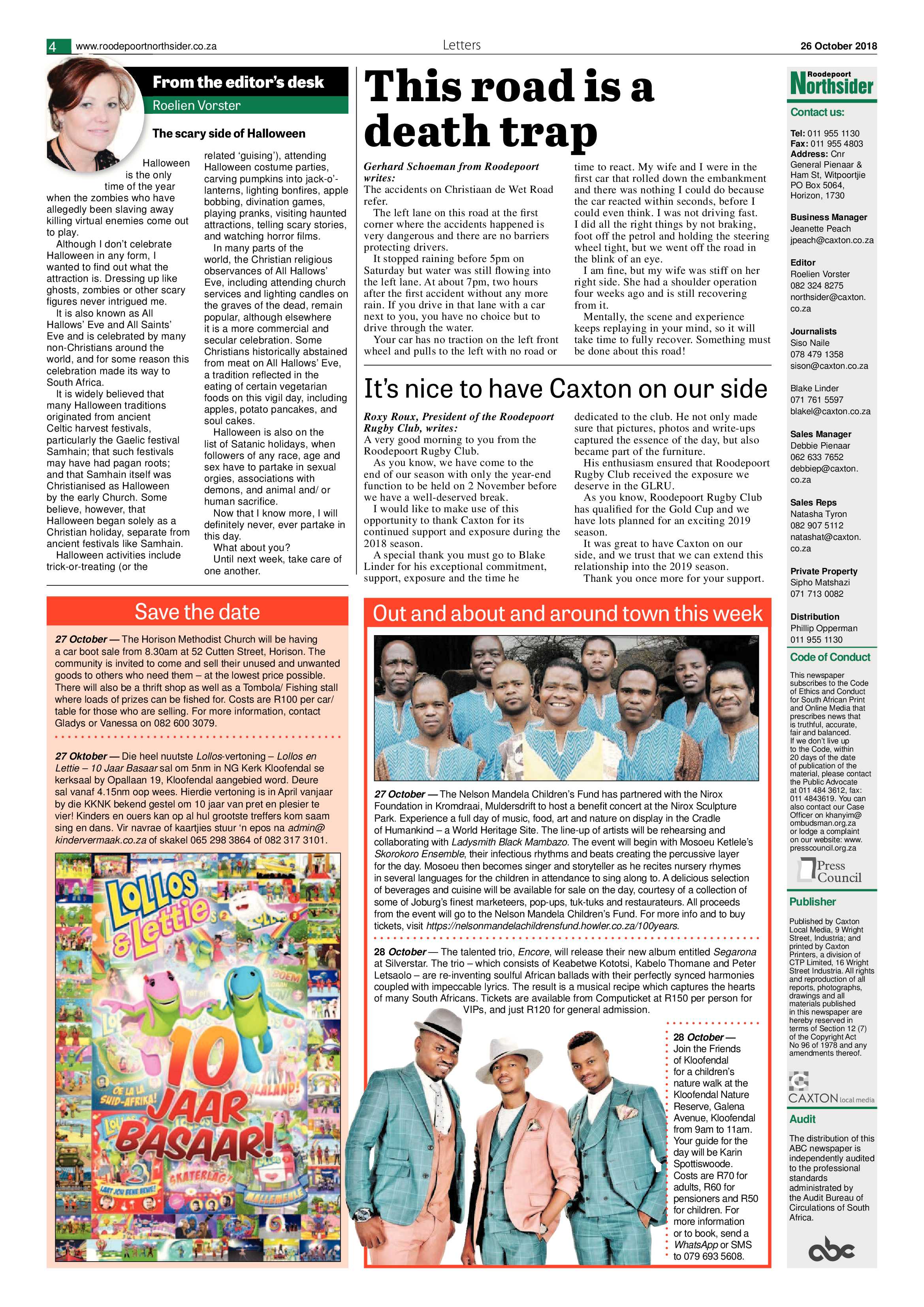 Roodepoort Northsider 26 October 2018 page 4