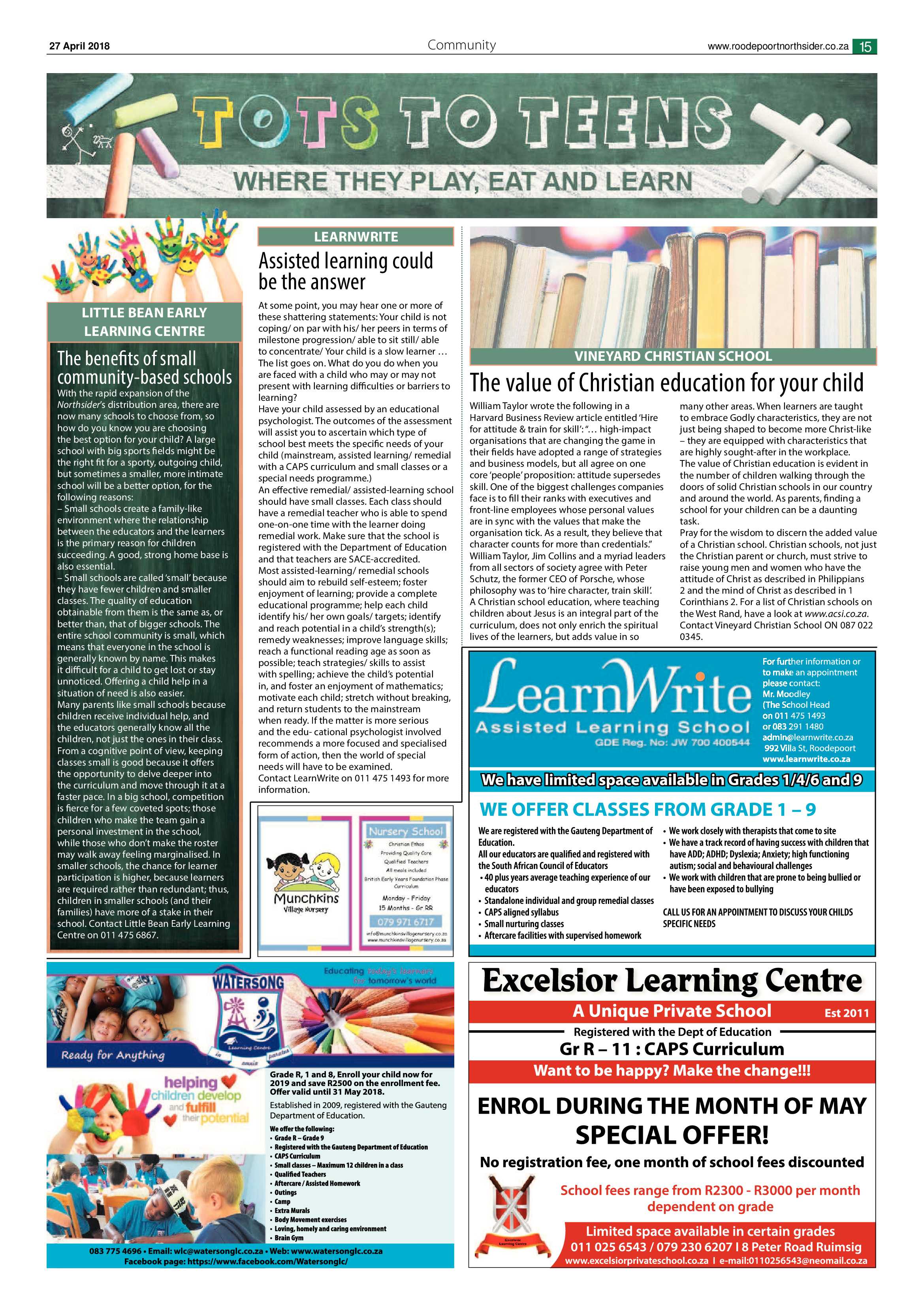 Roodepoort Northsider 27 April 2018 page 15