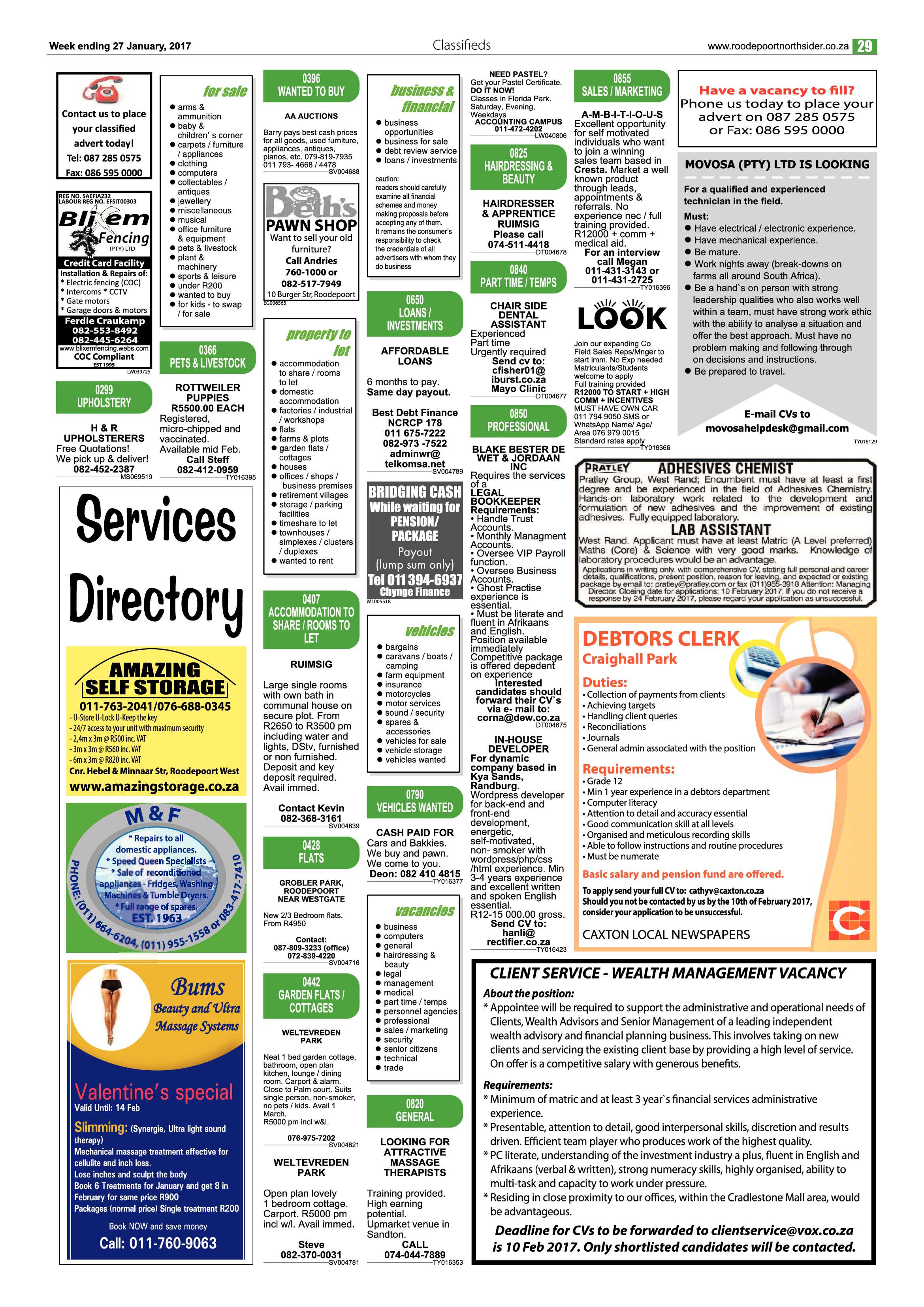 Roodepoort Northsider 27 January 2017 page 29