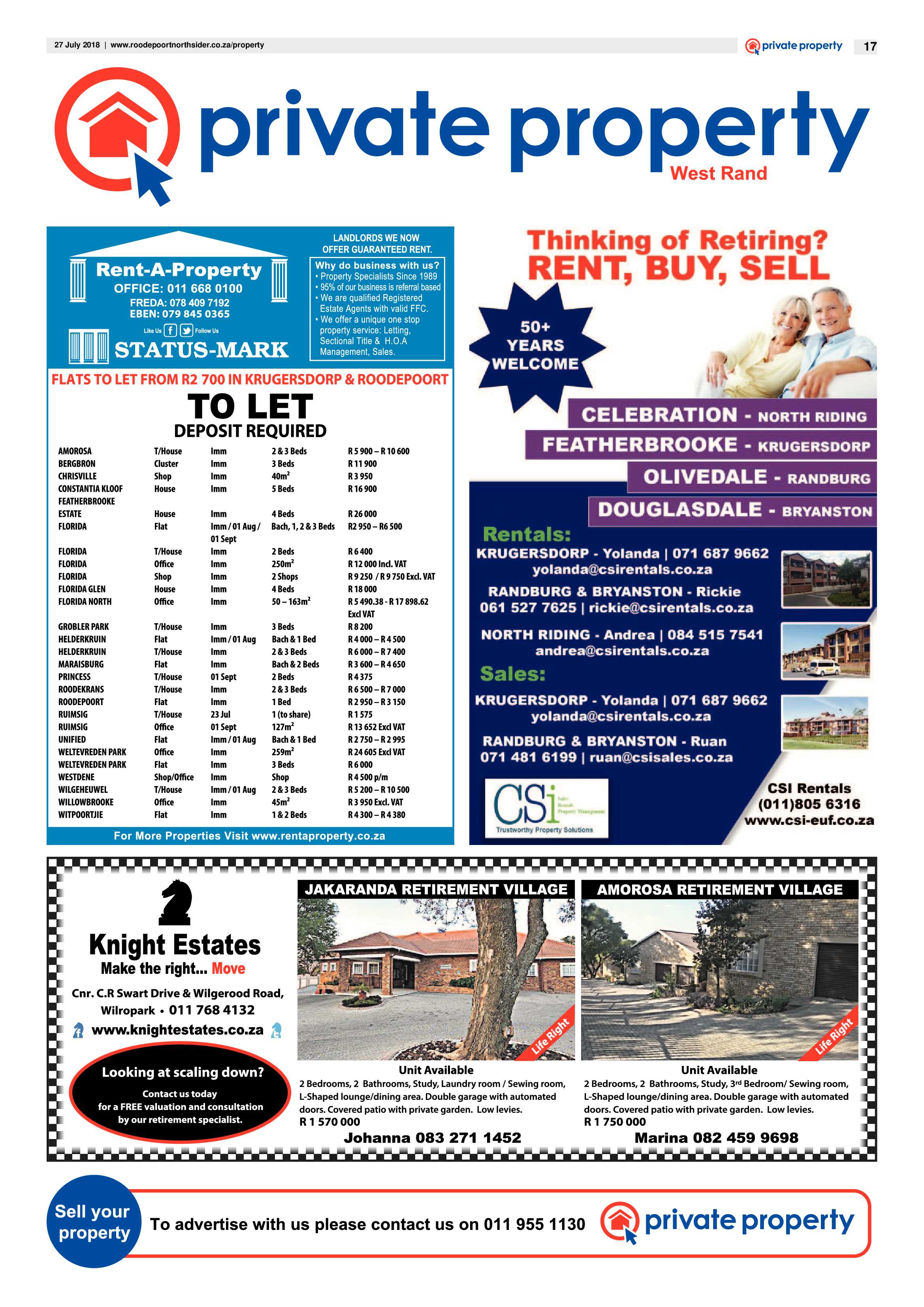 Roodepoort Northsider 27 July 2018 page 17