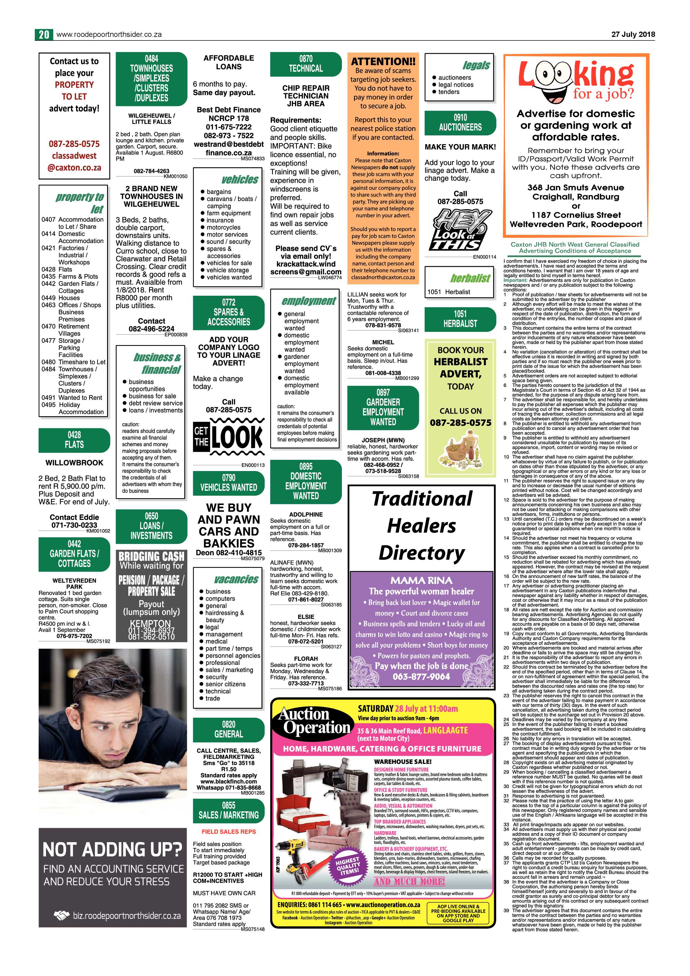 Roodepoort Northsider 27 July 2018 page 20