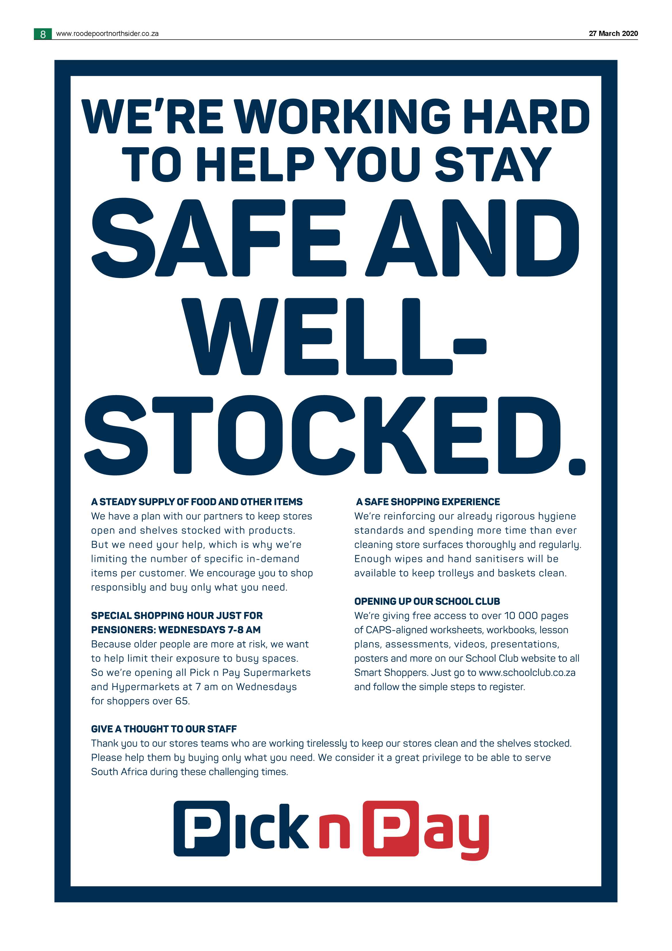 Roodepoort Northsider 27 March 2020 page 8