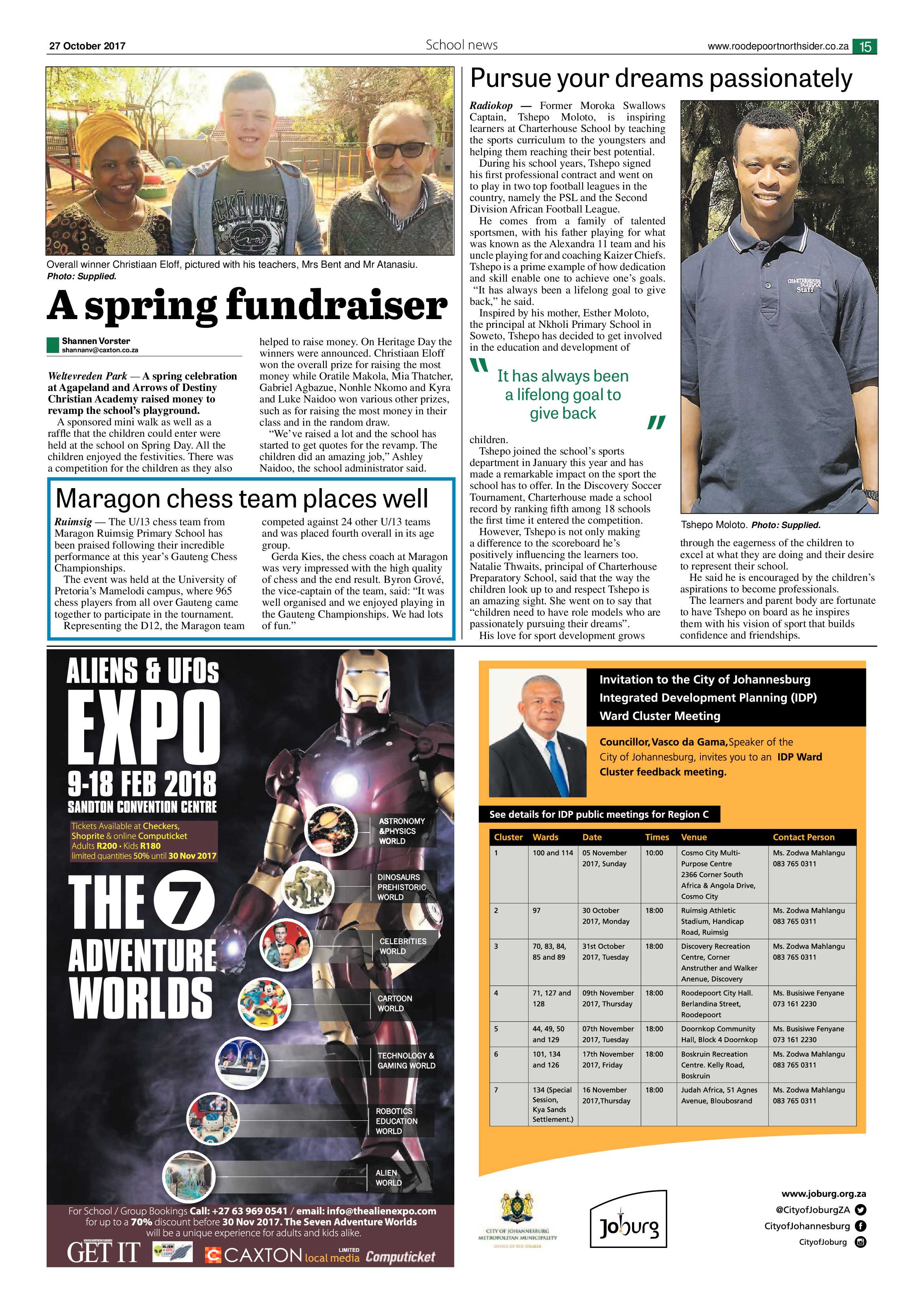 Roodepoort Northsider 27 October 2017 page 15