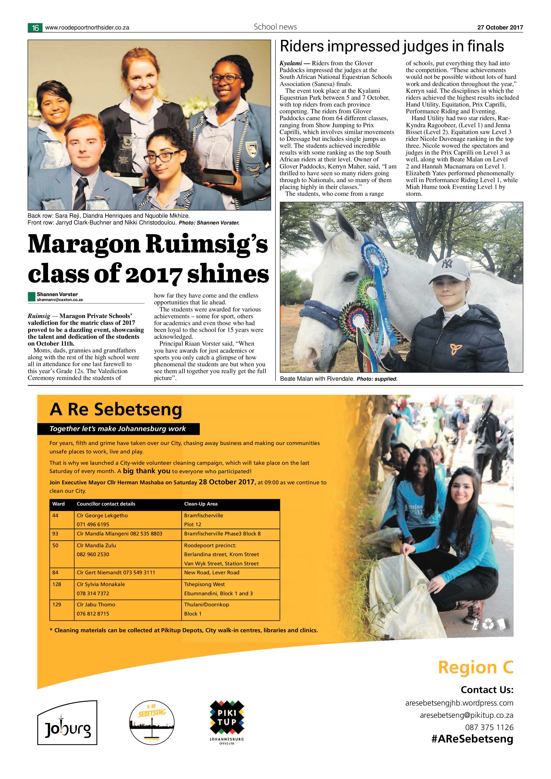 Roodepoort Northsider 27 October 2017 page 16