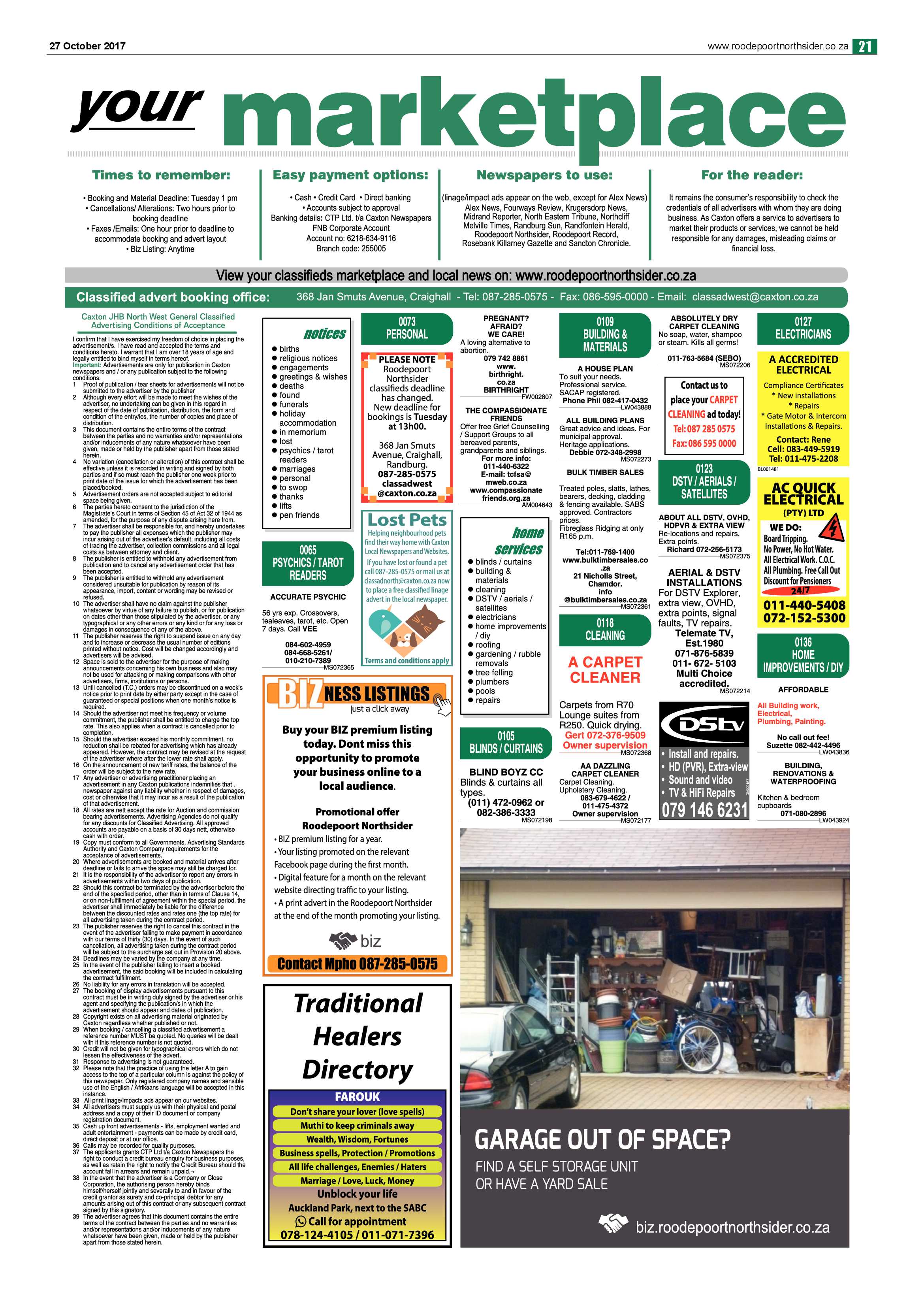 Roodepoort Northsider 27 October 2017 page 21