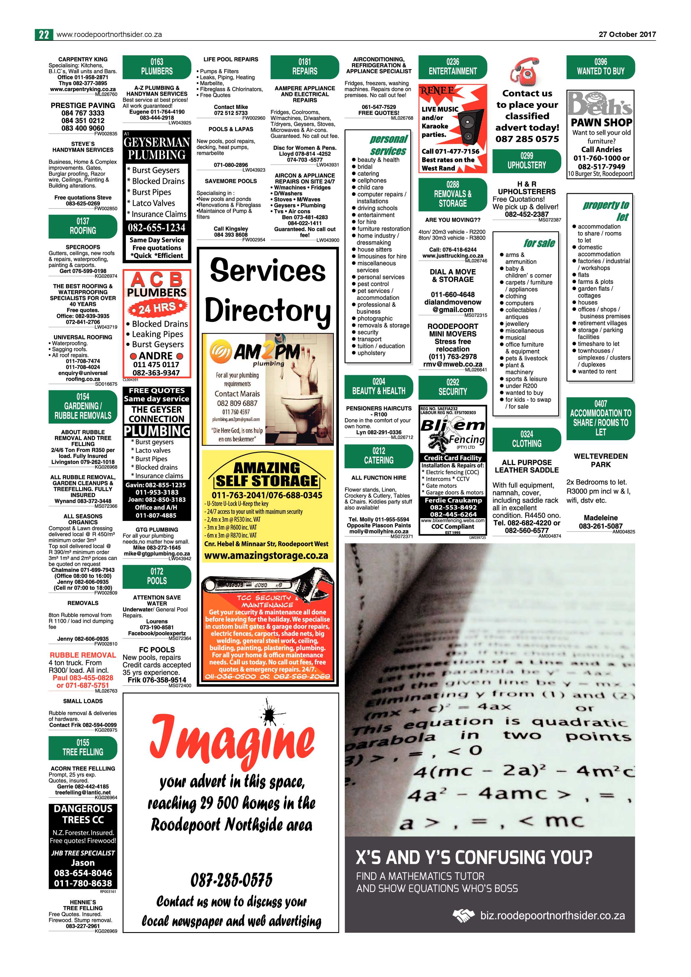 Roodepoort Northsider 27 October 2017 page 22