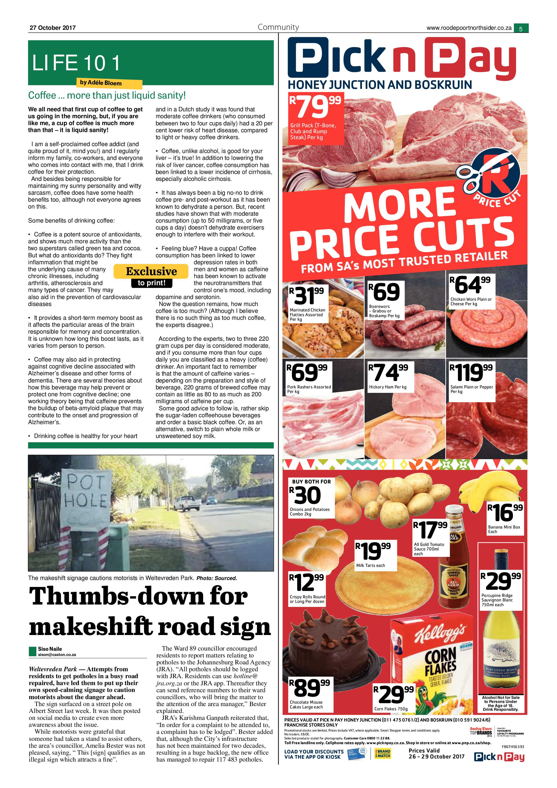 Roodepoort Northsider 27 October 2017 page 5