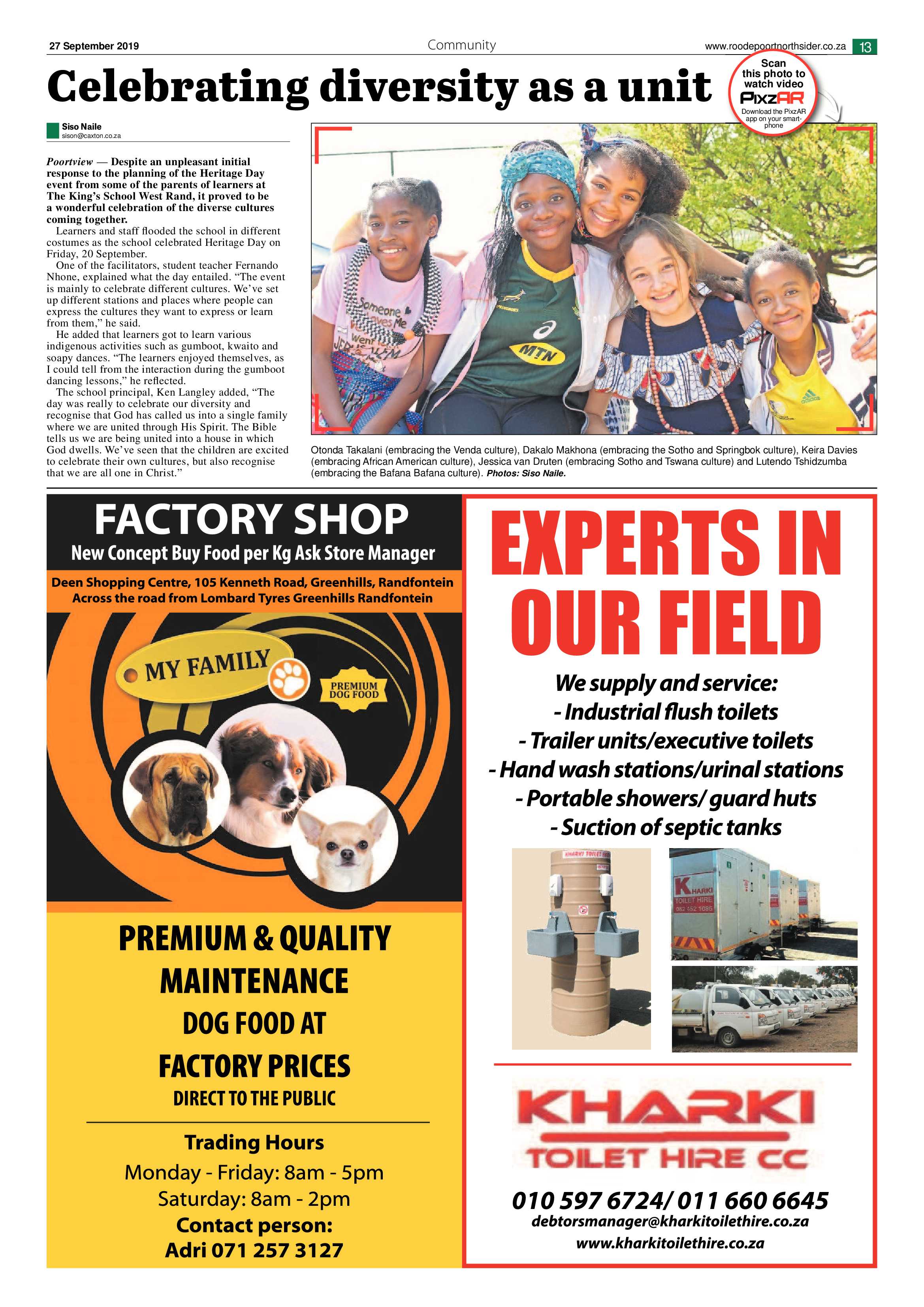 Roodepoort Northsider 27 September 2019 page 13