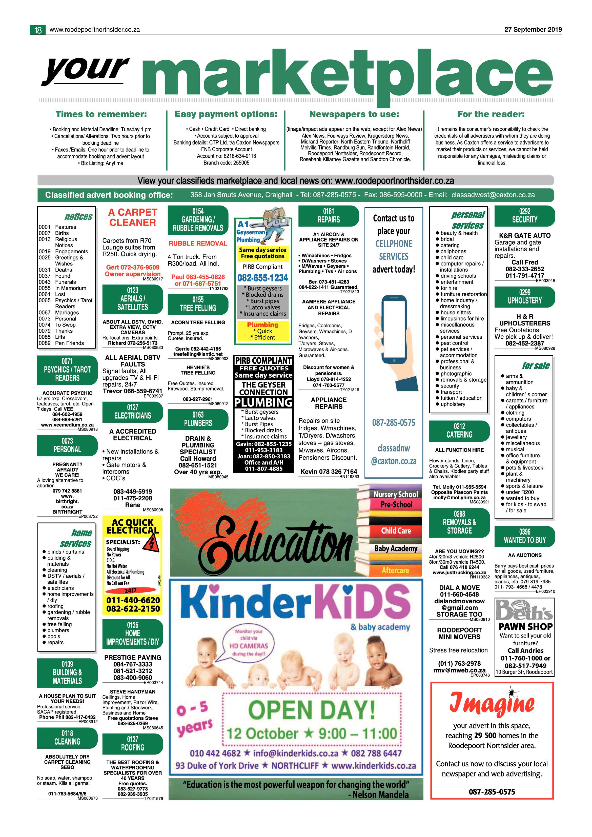 Roodepoort Northsider 27 September 2019 page 18