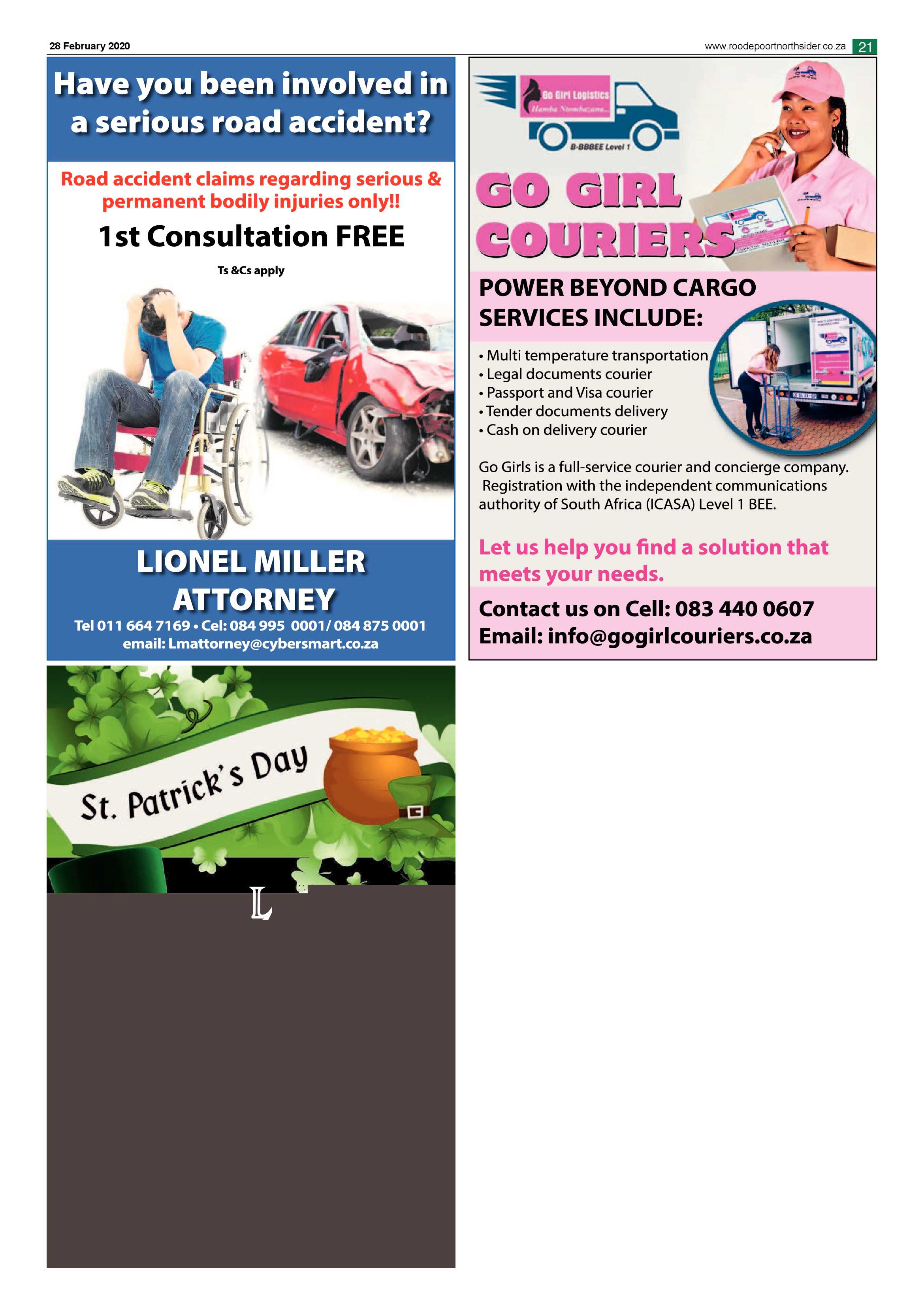 Roodepoort Northsider 28 February 2020 page 21