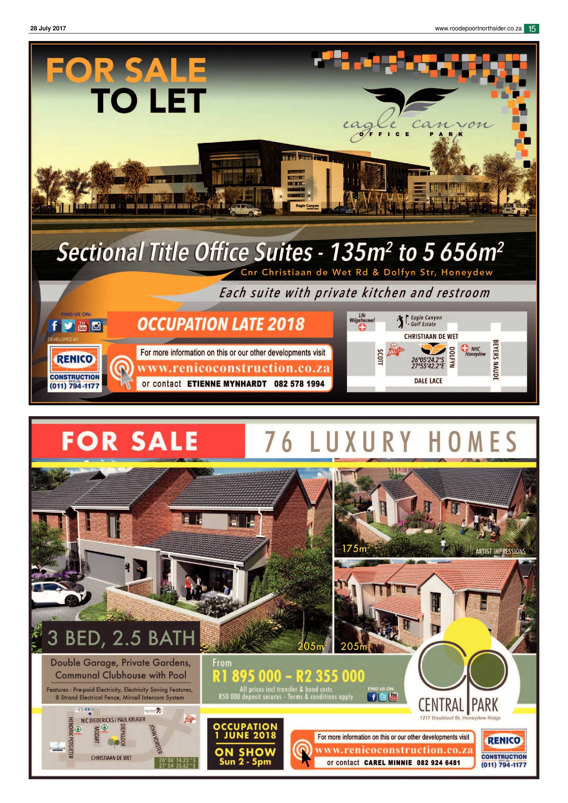 Roodepoort Northsider 28 July 2017 page 15