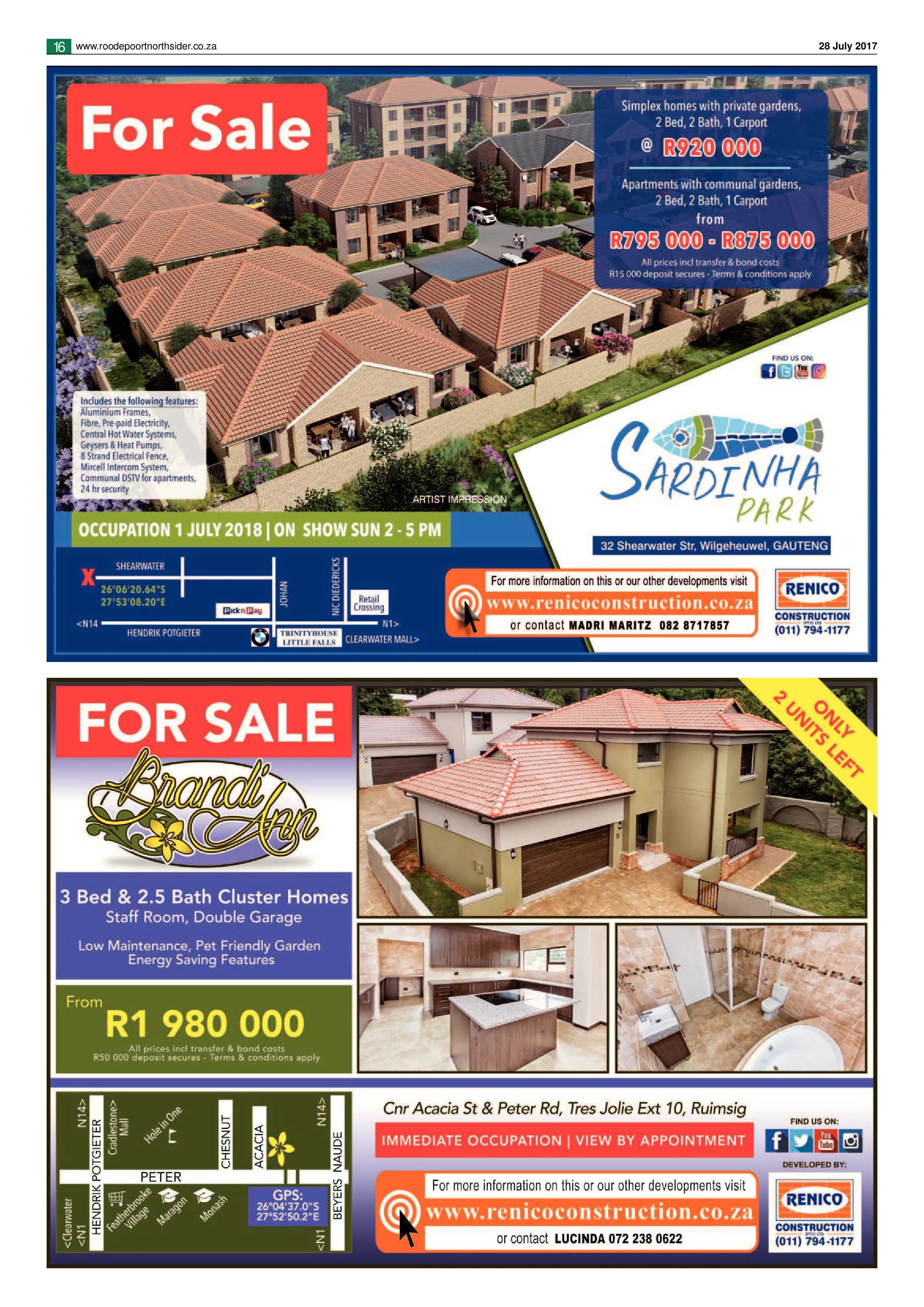 Roodepoort Northsider 28 July 2017 page 16