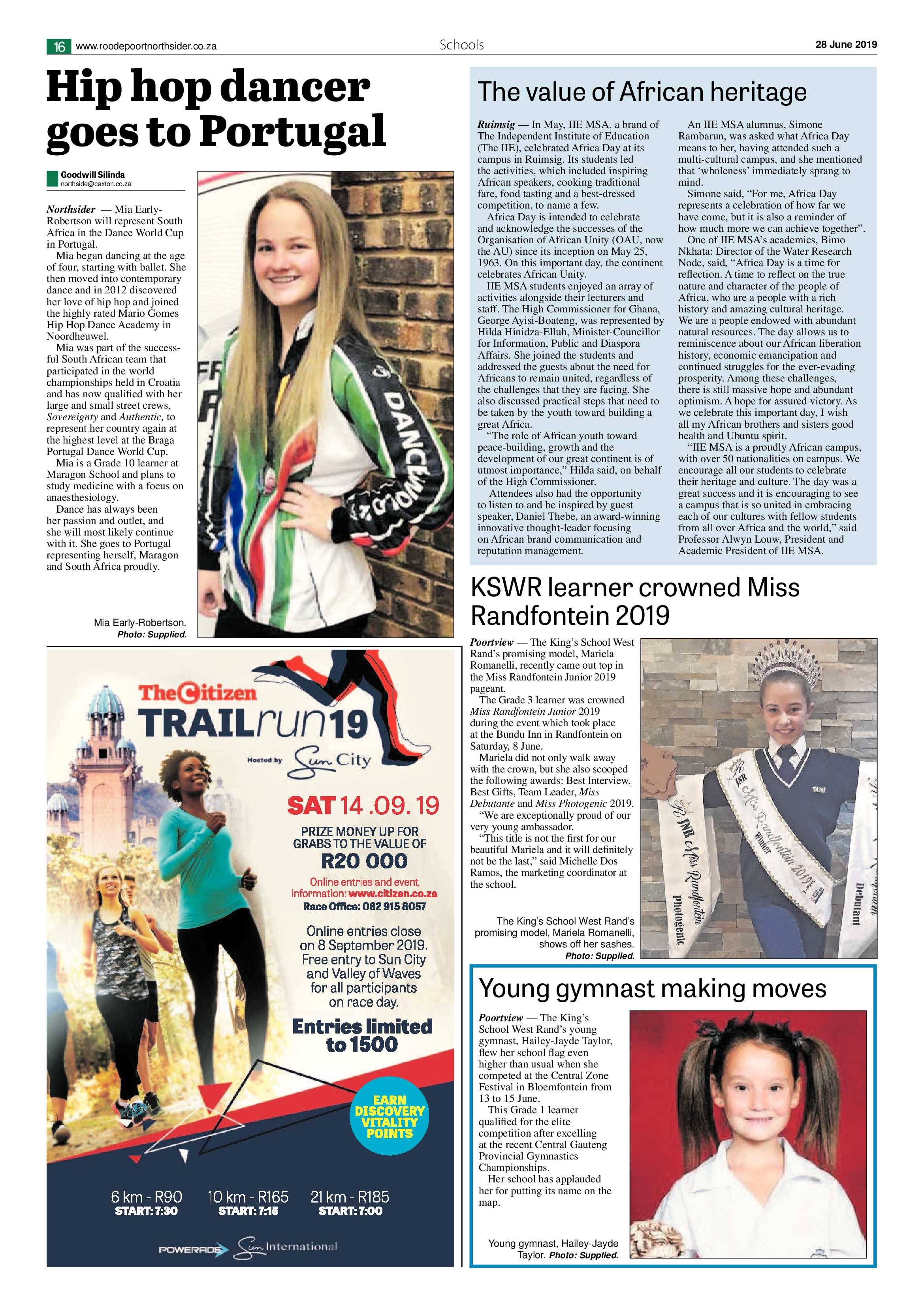 Roodepoort Northsider 28 June 2019 page 16