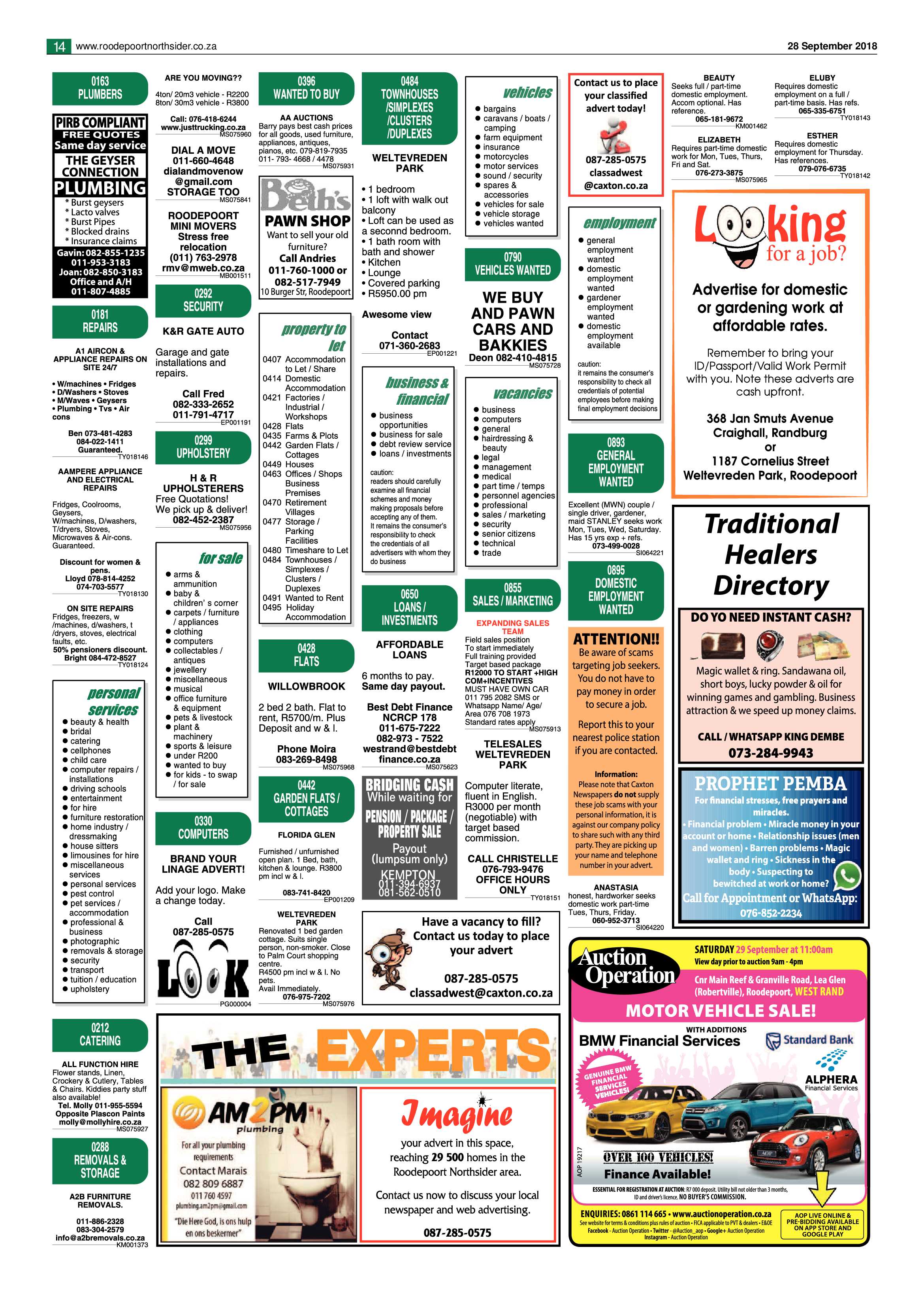 Roodepoort Northsider 28 September 2018 page 14