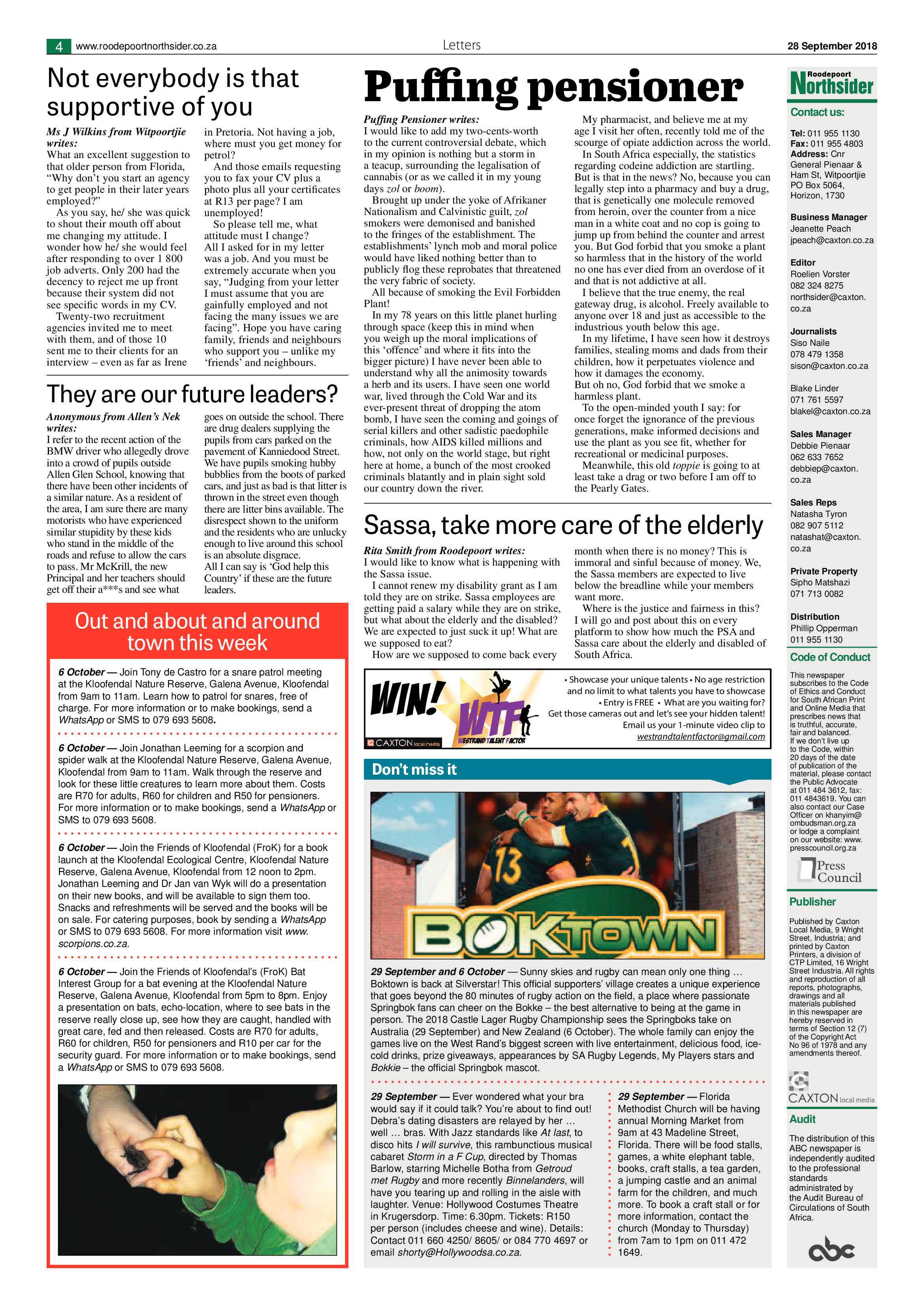 Roodepoort Northsider 28 September 2018 page 4