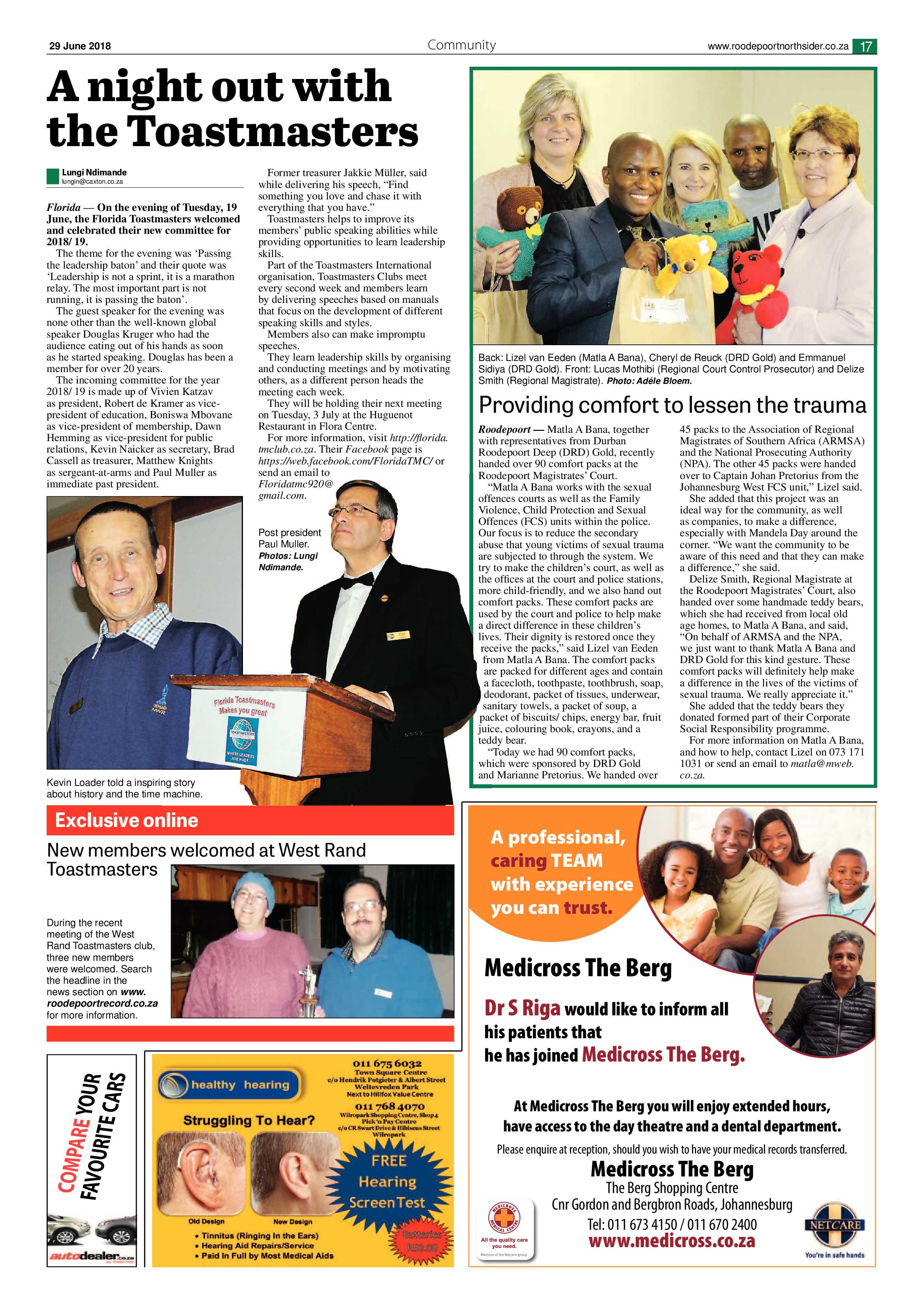 Roodepoort Northsider 29 June 2018 page 17