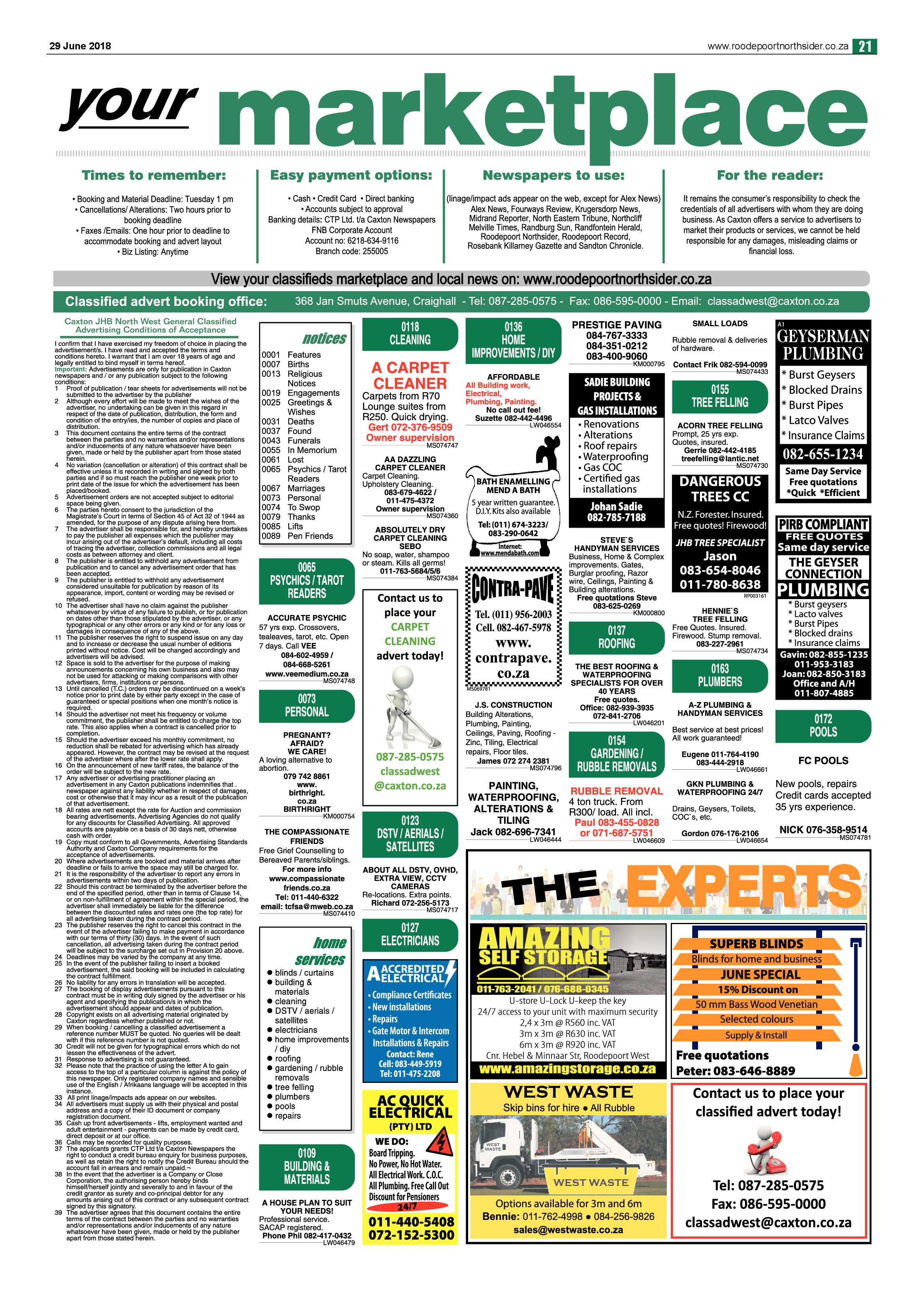 Roodepoort Northsider 29 June 2018 page 21