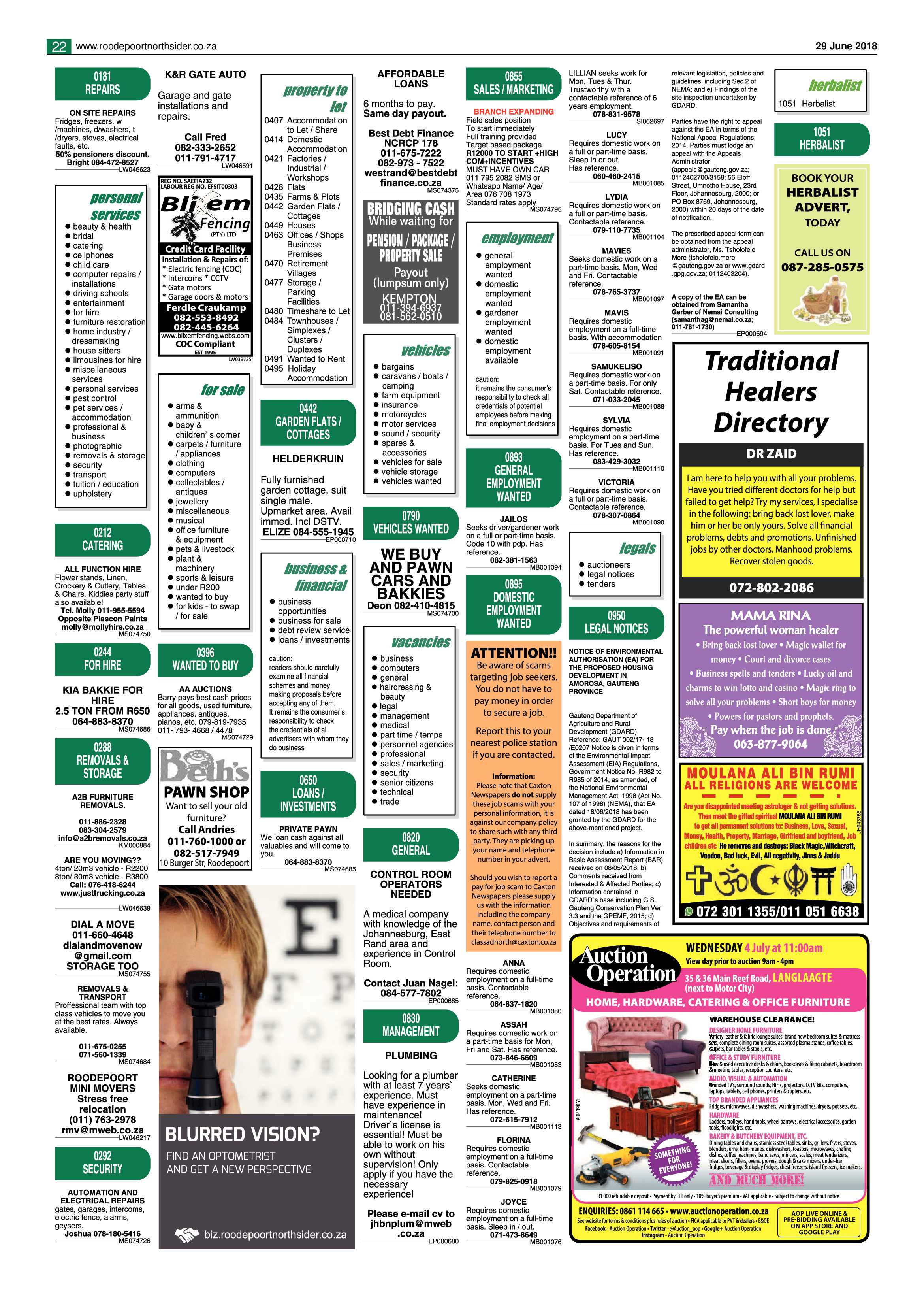 Roodepoort Northsider 29 June 2018 page 22