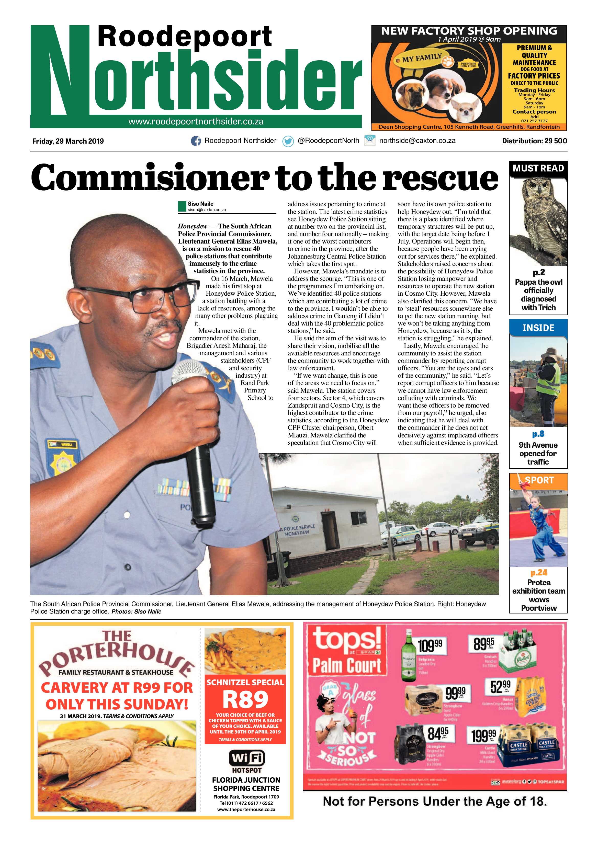 Roodepoort Northsider 29 March 2019 page 1