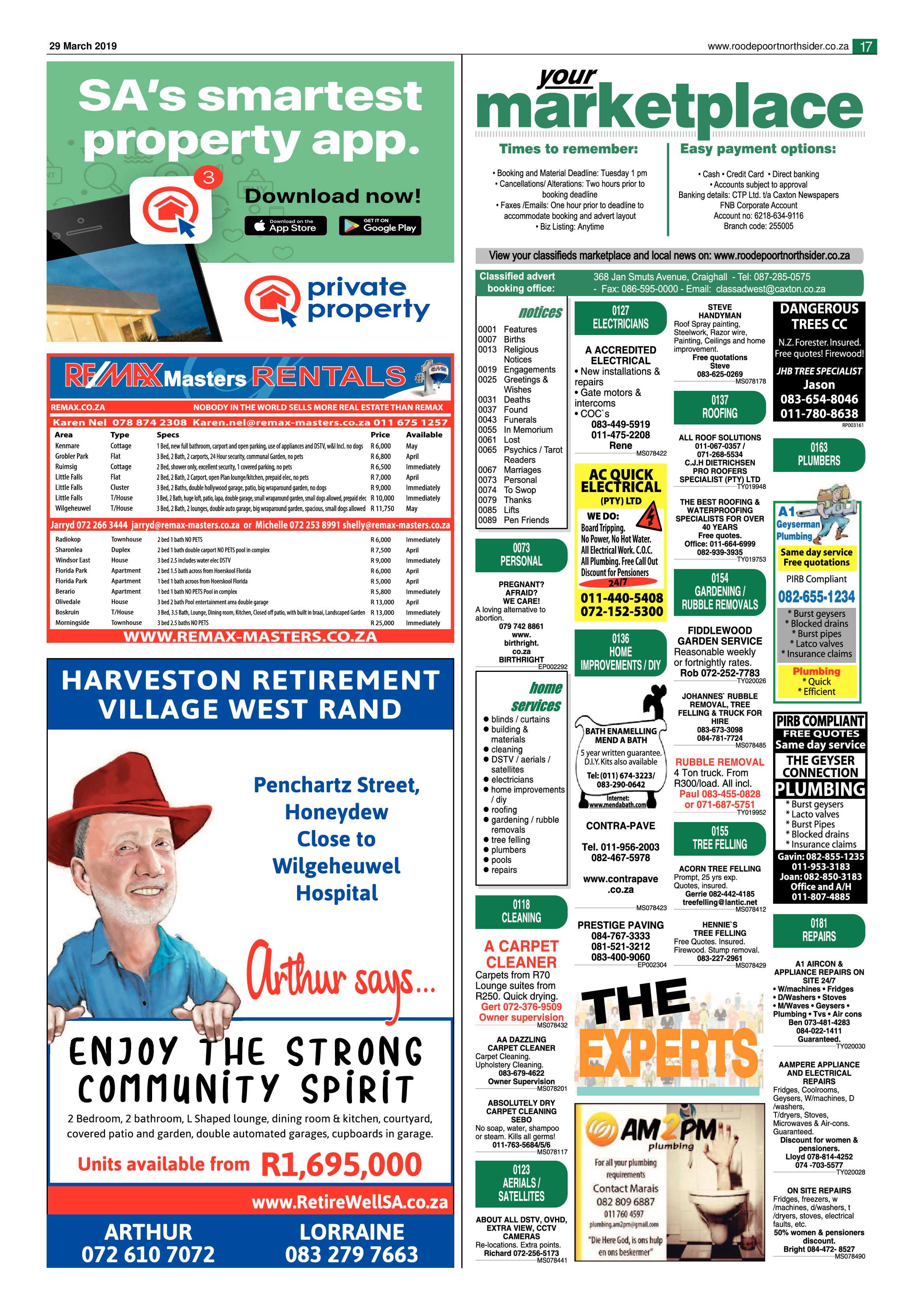 Roodepoort Northsider 29 March 2019 page 17