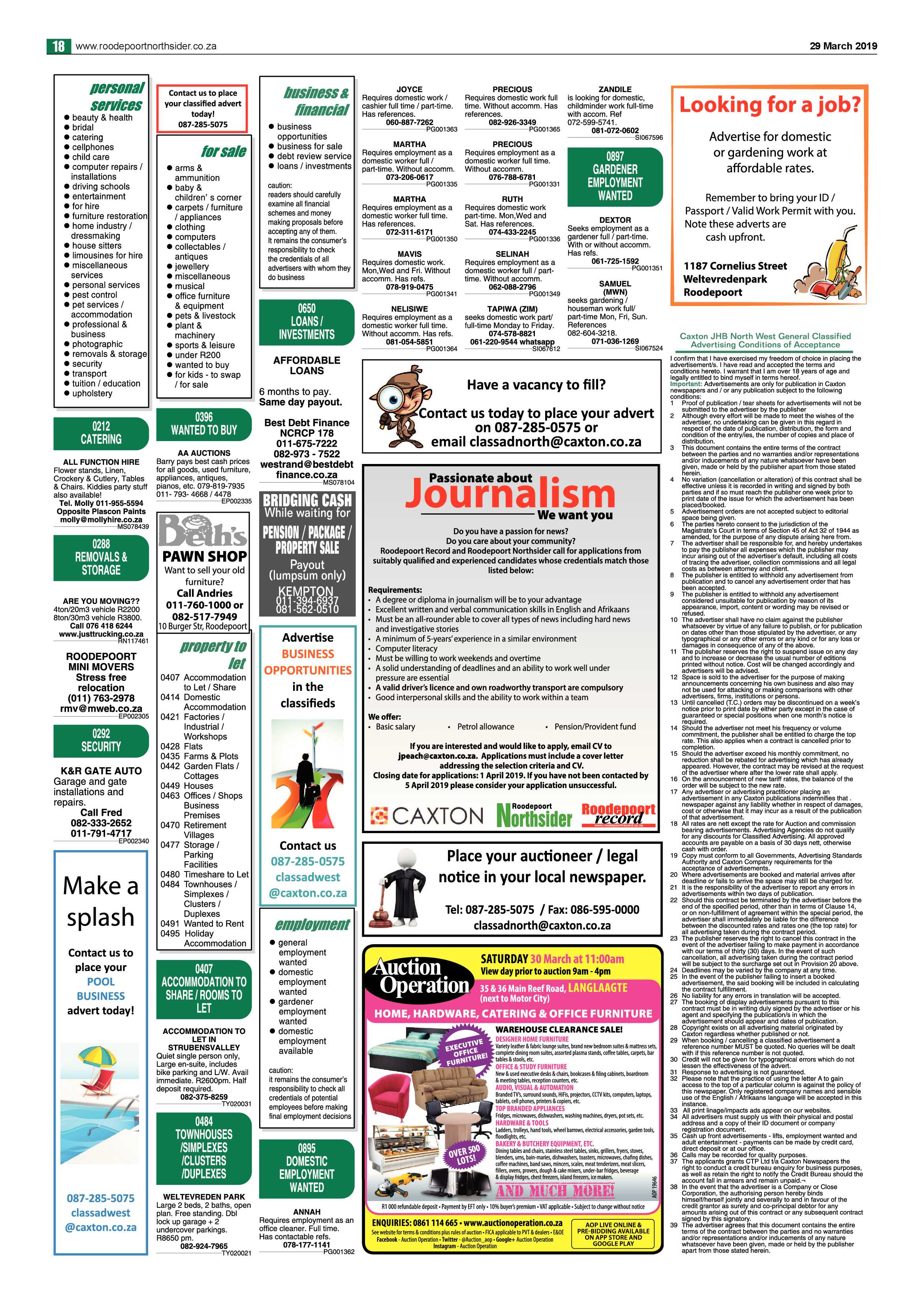 Roodepoort Northsider 29 March 2019 page 18