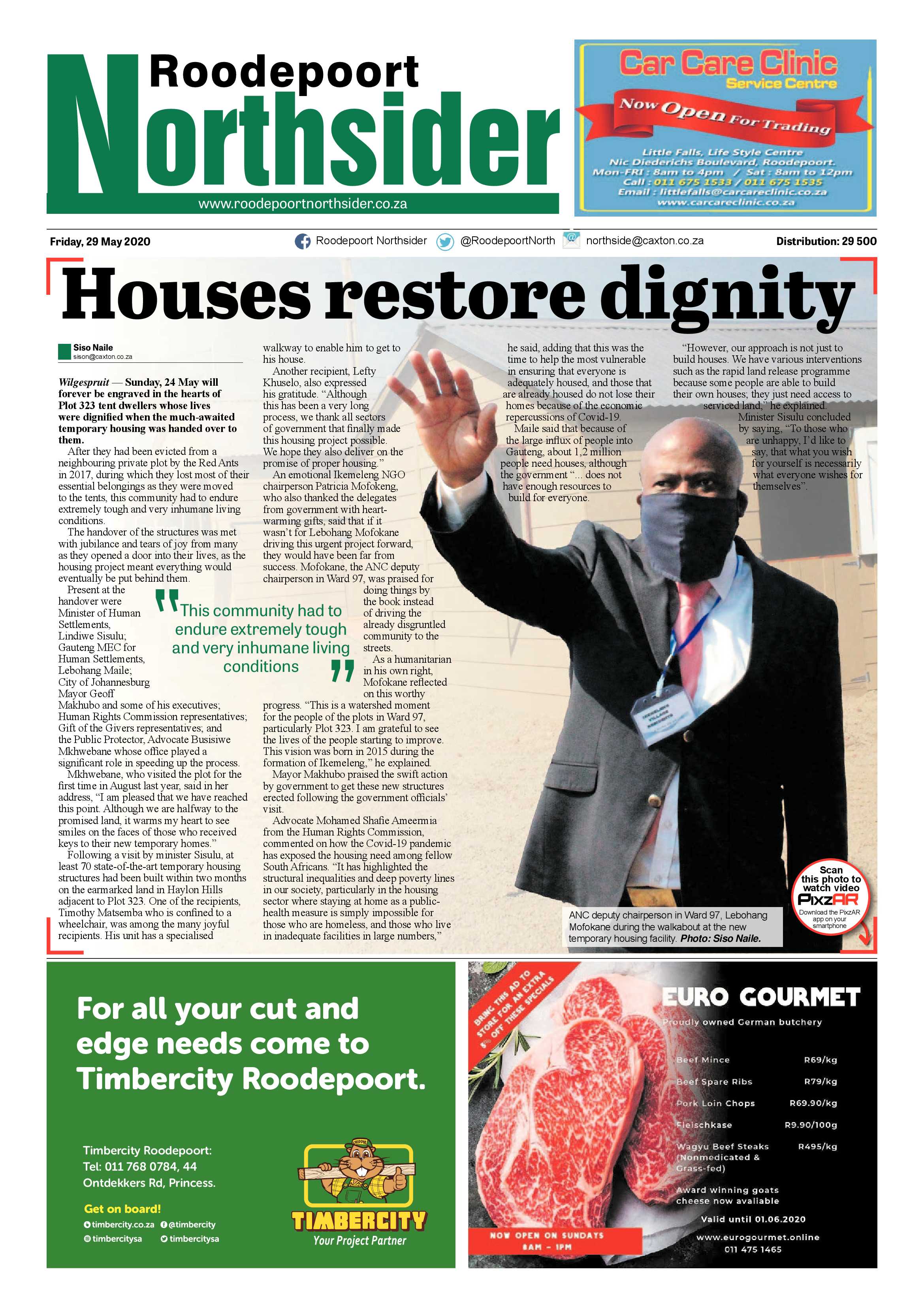 Roodepoort Northsider 29 May 2020 page 1