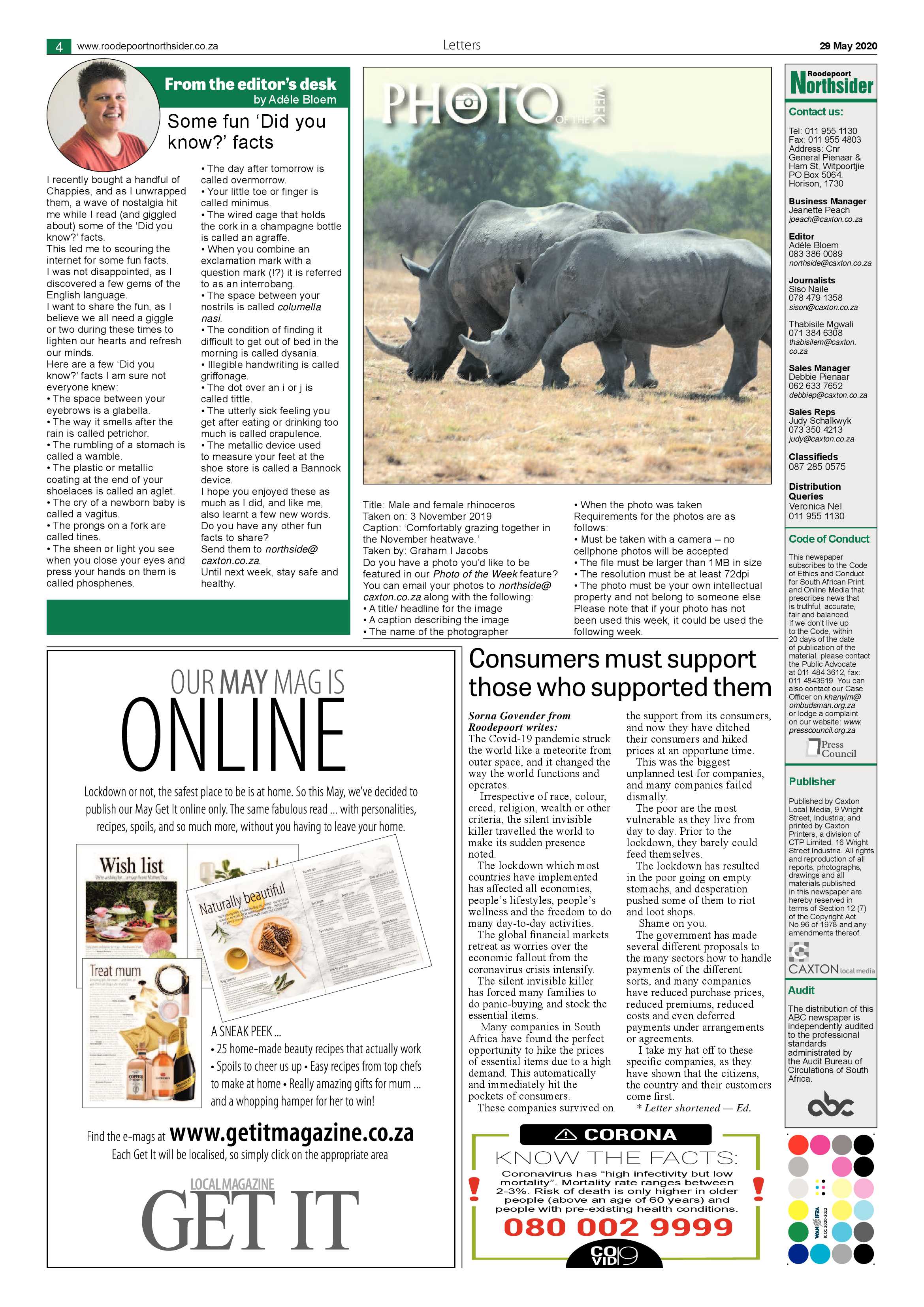 Roodepoort Northsider 29 May 2020 page 4