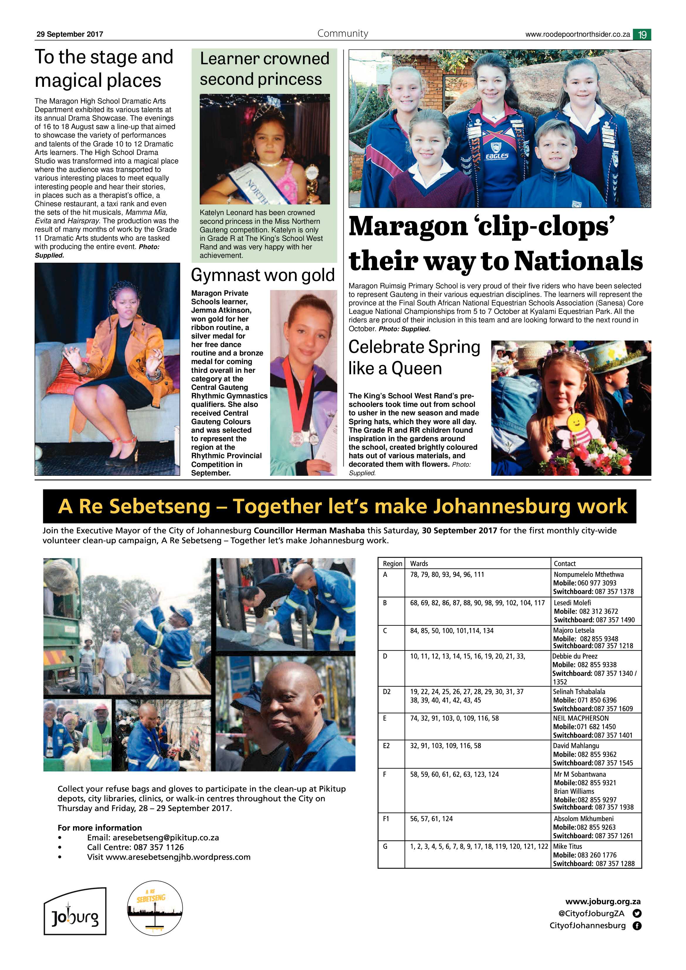 Roodepoort Northsider 29 September 2017 page 19