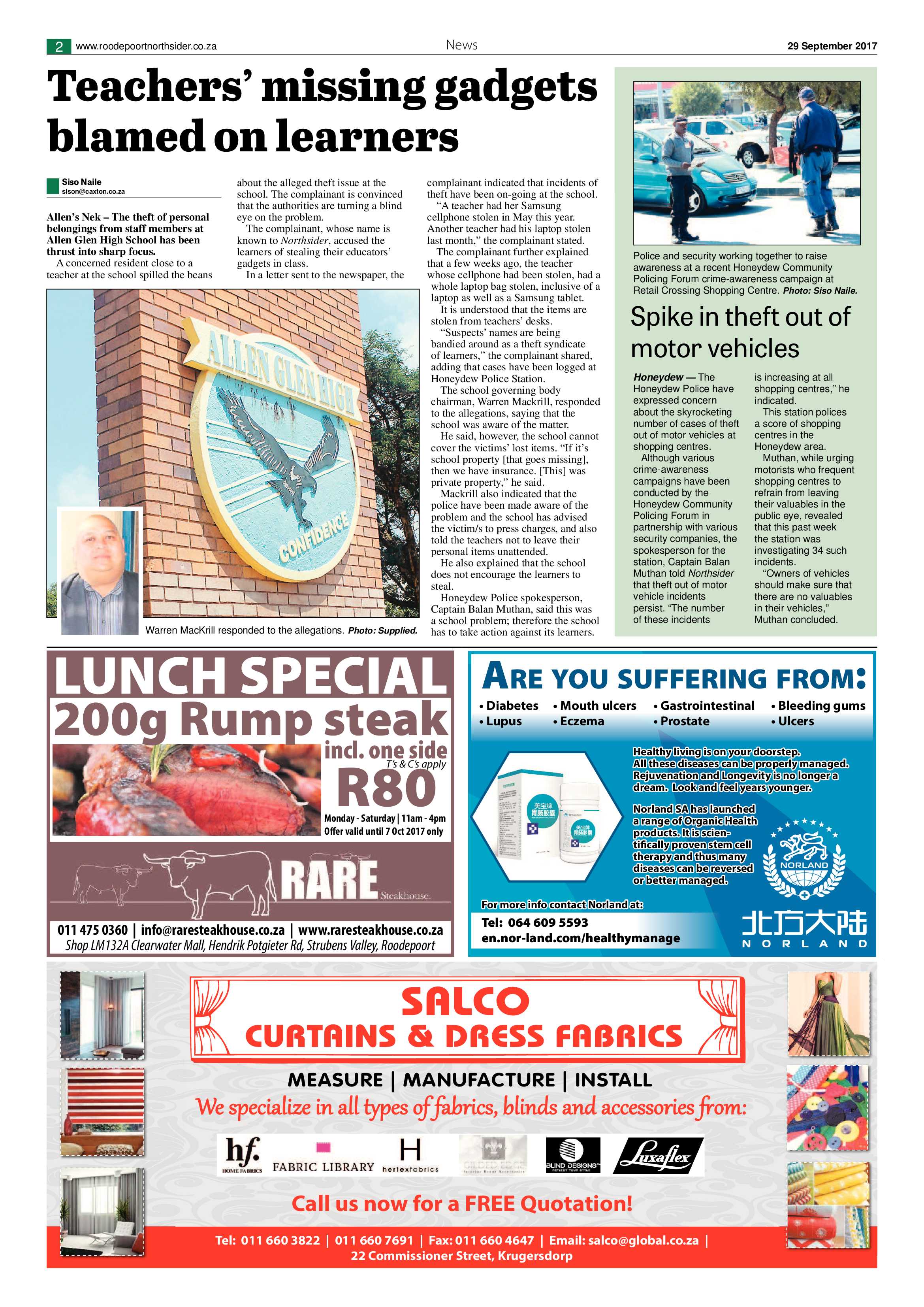 Roodepoort Northsider 29 September 2017 page 2