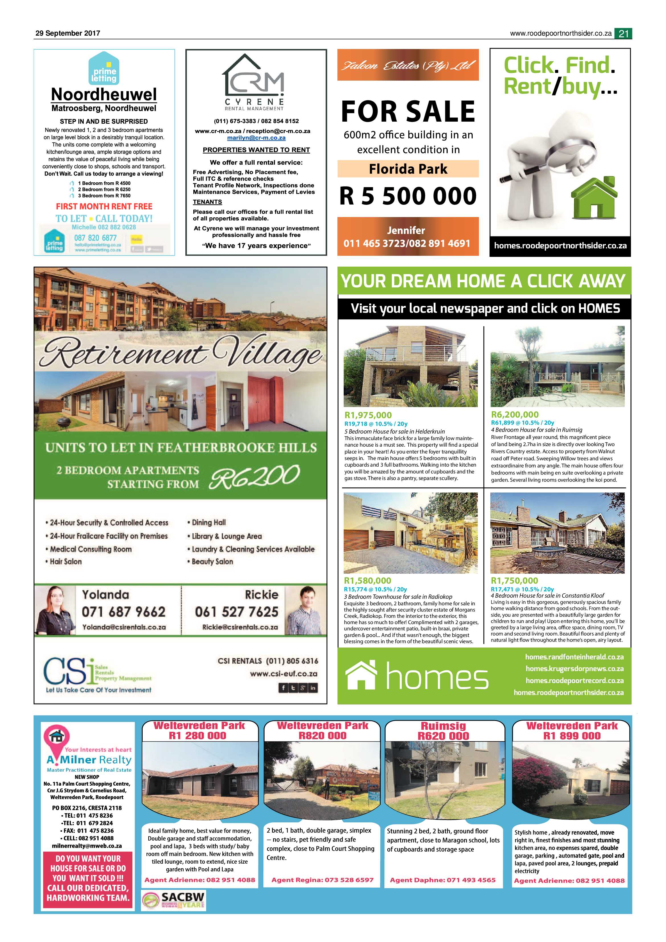 Roodepoort Northsider 29 September 2017 page 21