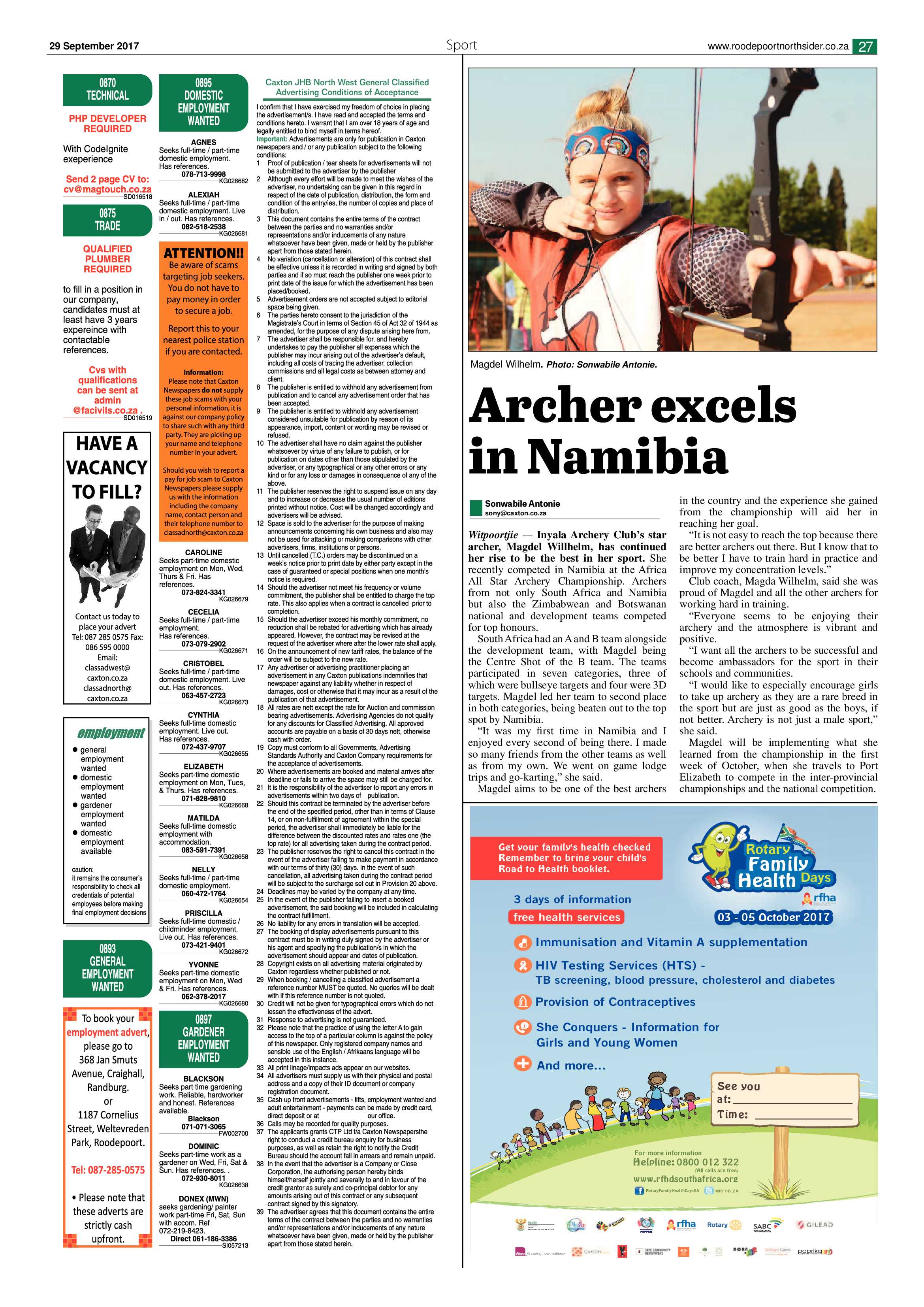 Roodepoort Northsider 29 September 2017 page 27