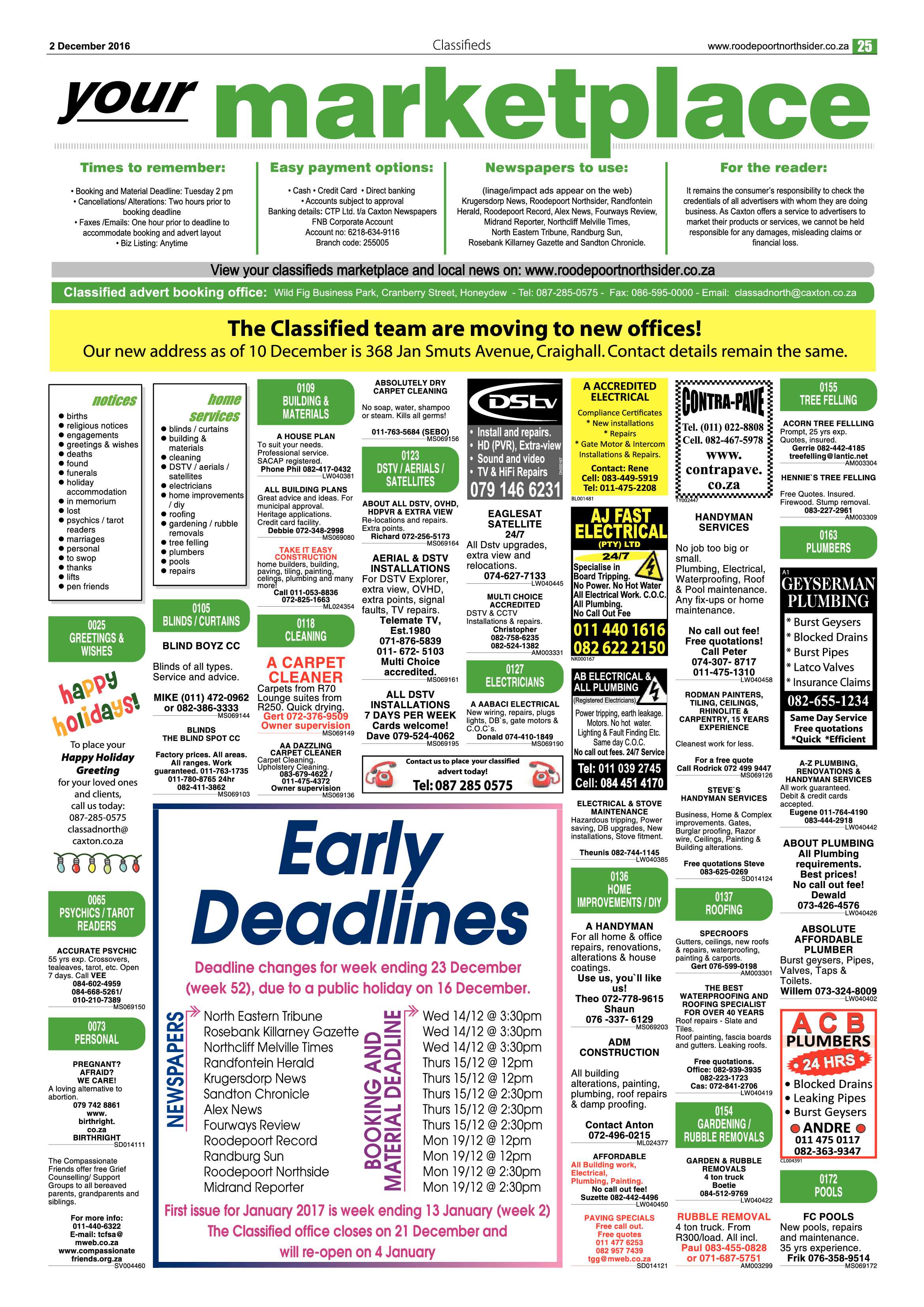 Roodepoort Northsider 2 December 2016 page 25