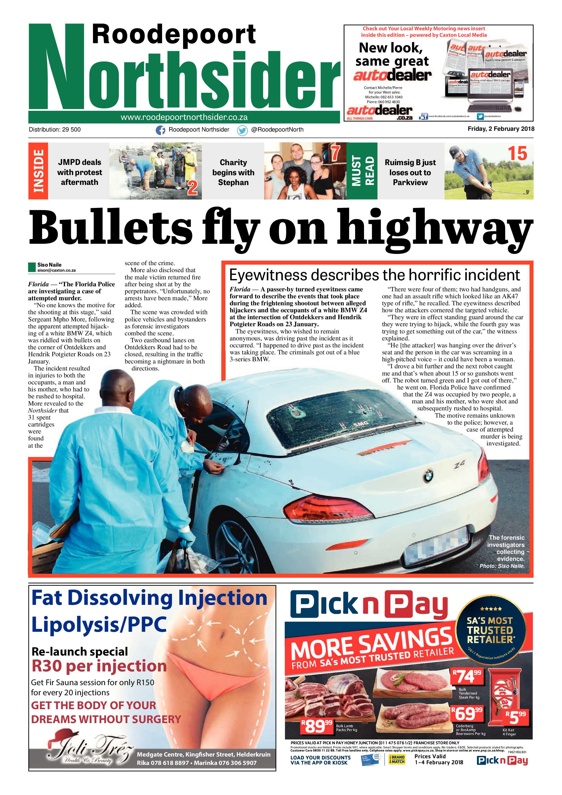 Roodepoort Northsider 2 February 2018 page 1