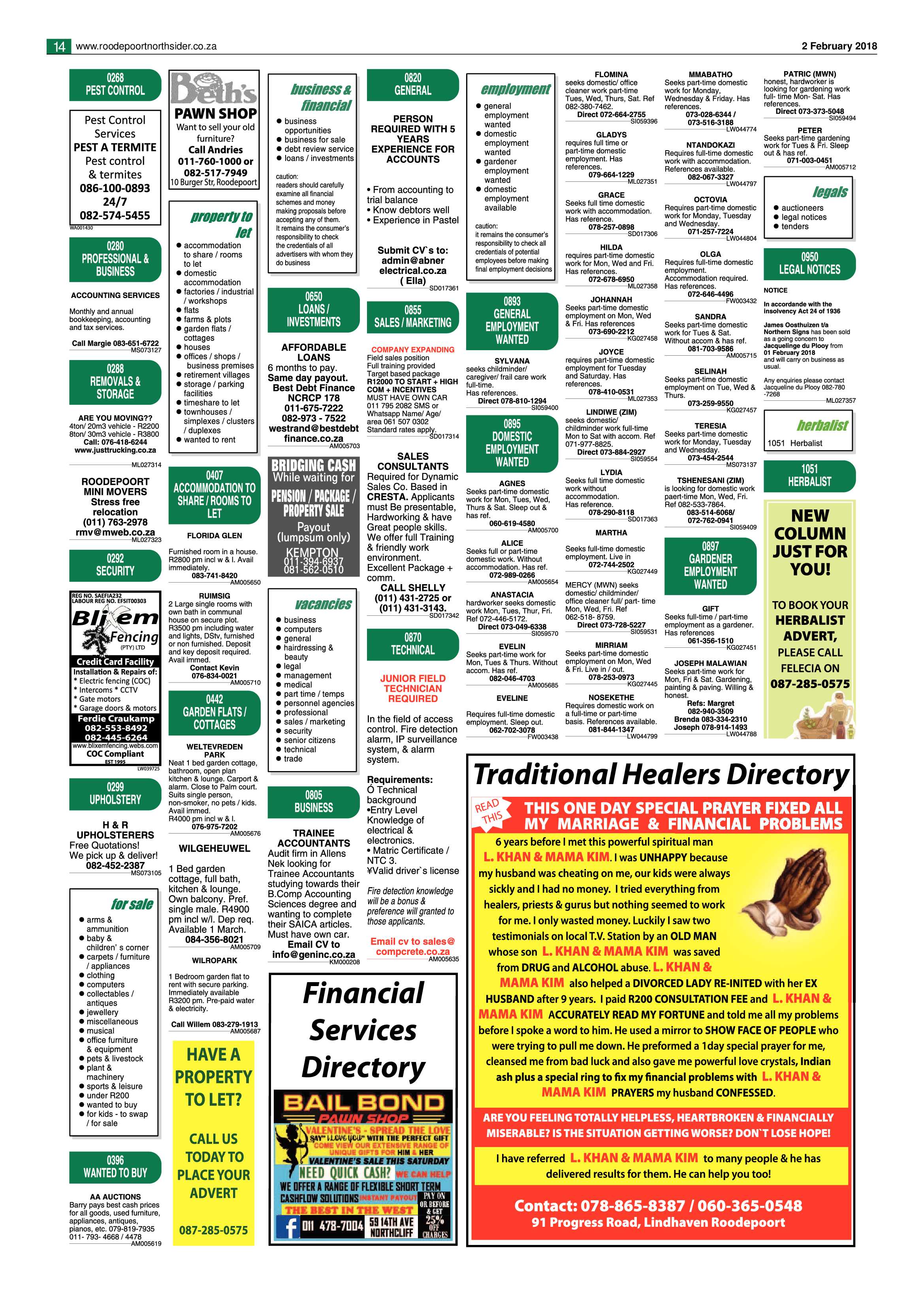 Roodepoort Northsider 2 February 2018 page 14